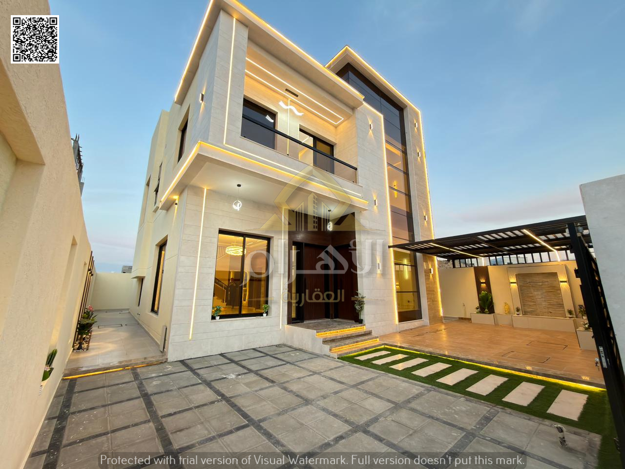 A unique opportunity to own a villa, including registration and ownership fees, featuring a modern design, elegant style, and a strategic location on