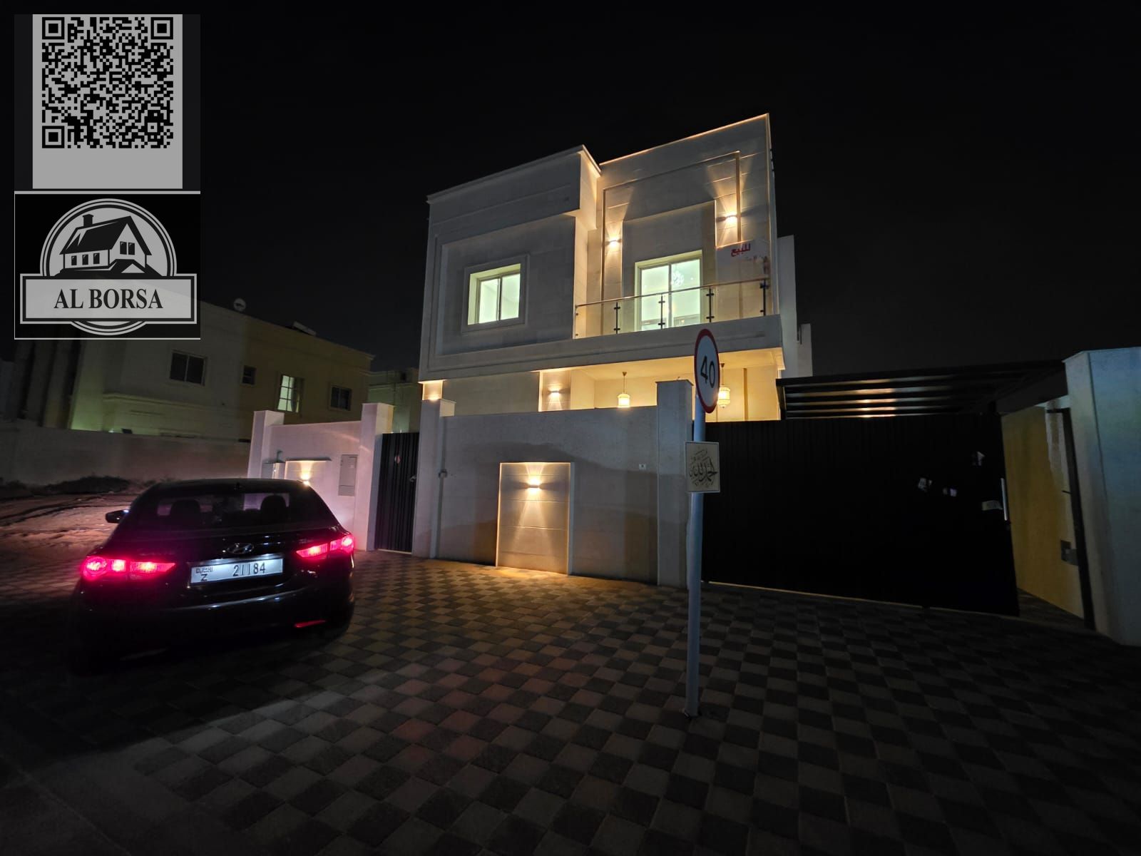 Villa for sale in Al Yasmin, 5 master bedrooms, living room and majlis, maid's room, 3000 sq ft, including electricity and water, 1.55 million (neg