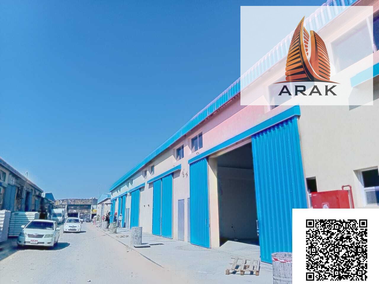 An annual warehouse is available for rent with a total area of 2700 square feet on a single floor, located in Ajman Industrial Area 1, in a strategic