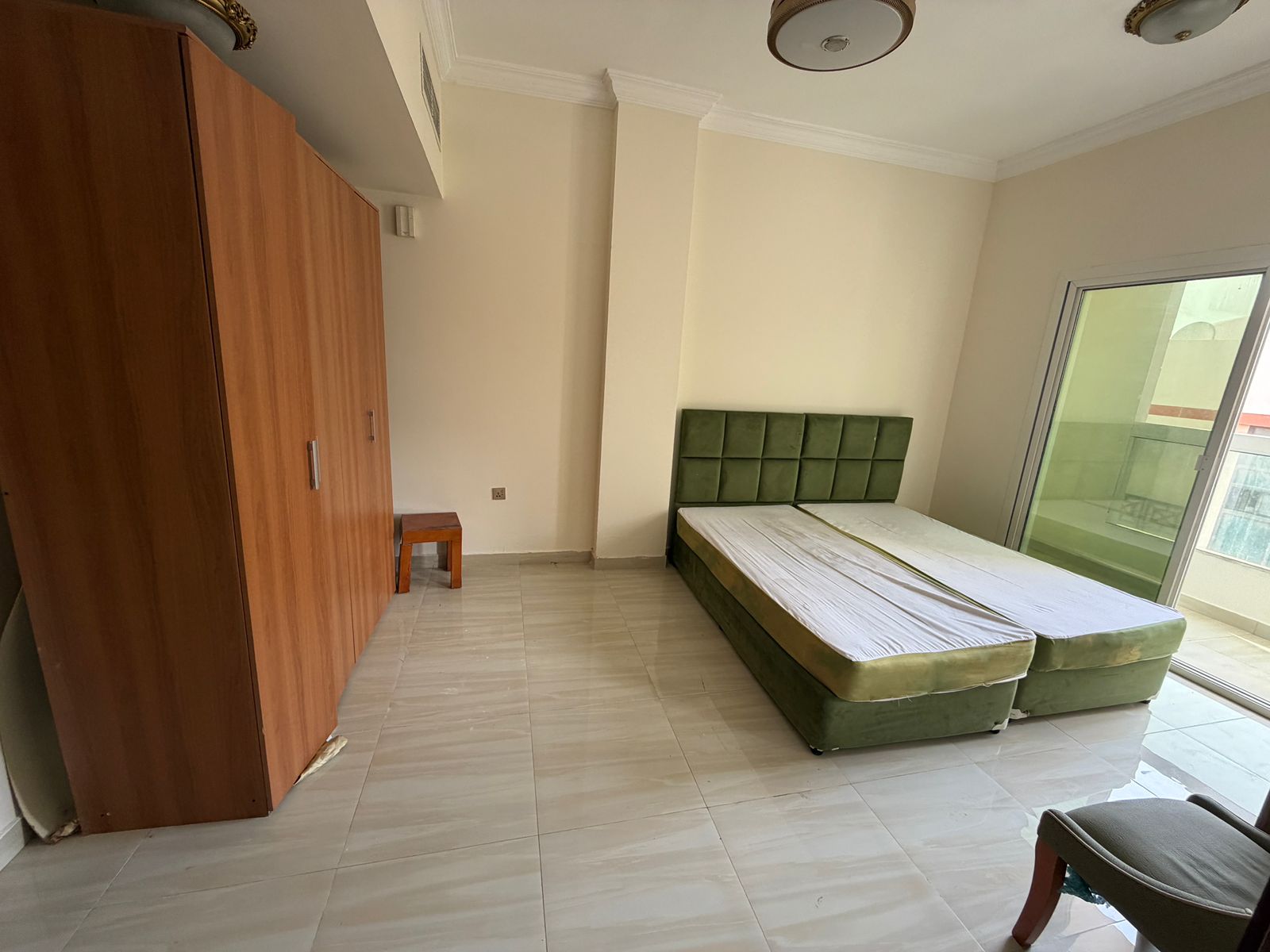 Brand-new furnished studio for annual rent in Al Jurf 2, close to all services.