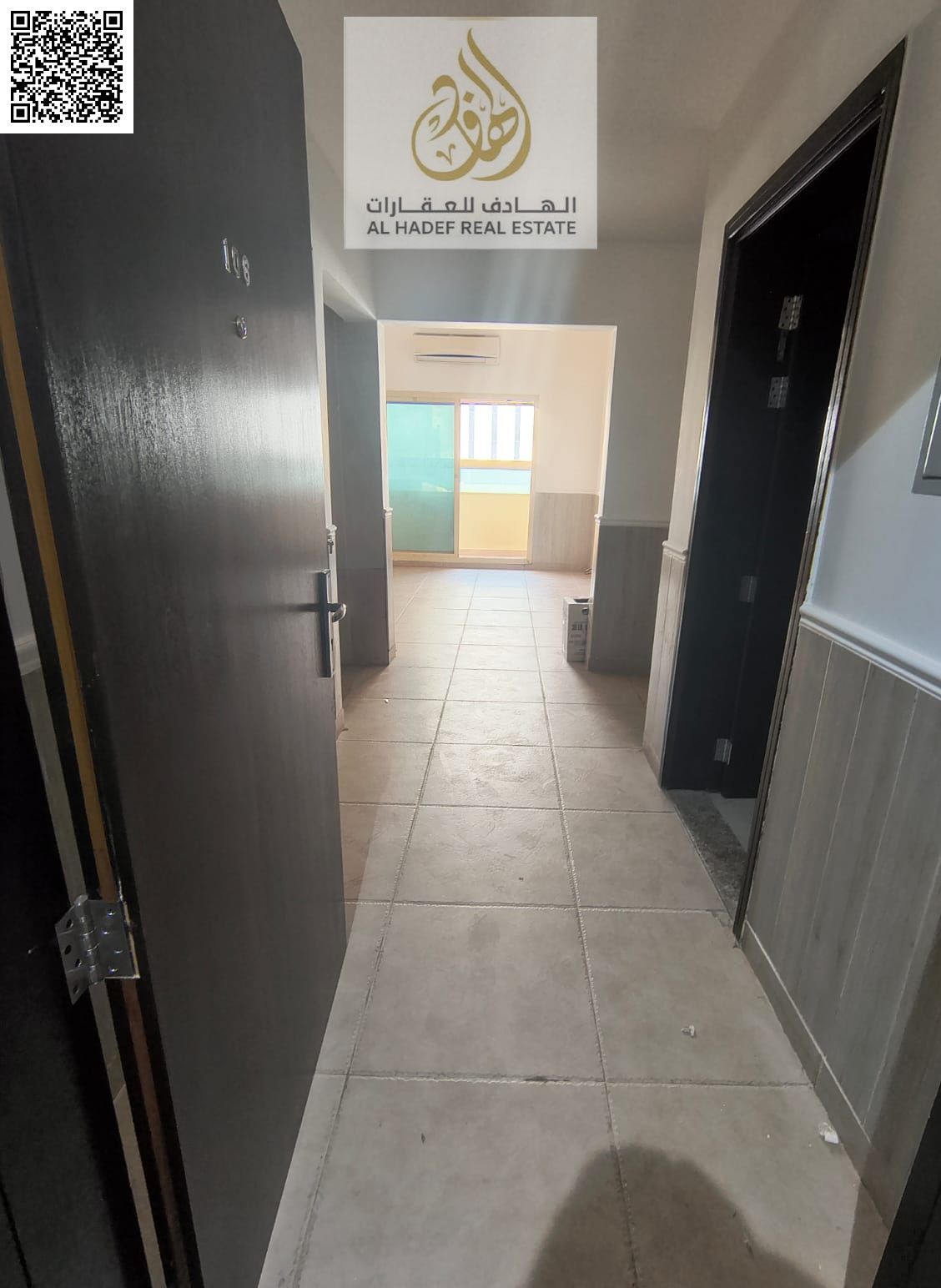 A spacious 1 Bedroom + Living Room apartment available for annual rent in Al Rawda 2, Ajman, located behind Layali Beirut Restaurant, in a quiet and w