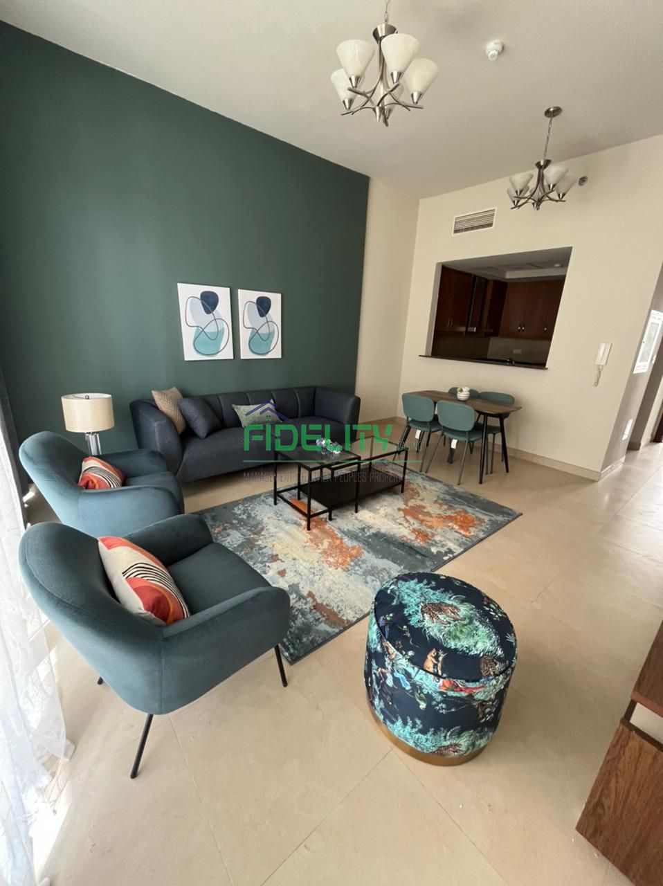 Fully Furnished 1BR with Balcony & Pool View | No Commission
