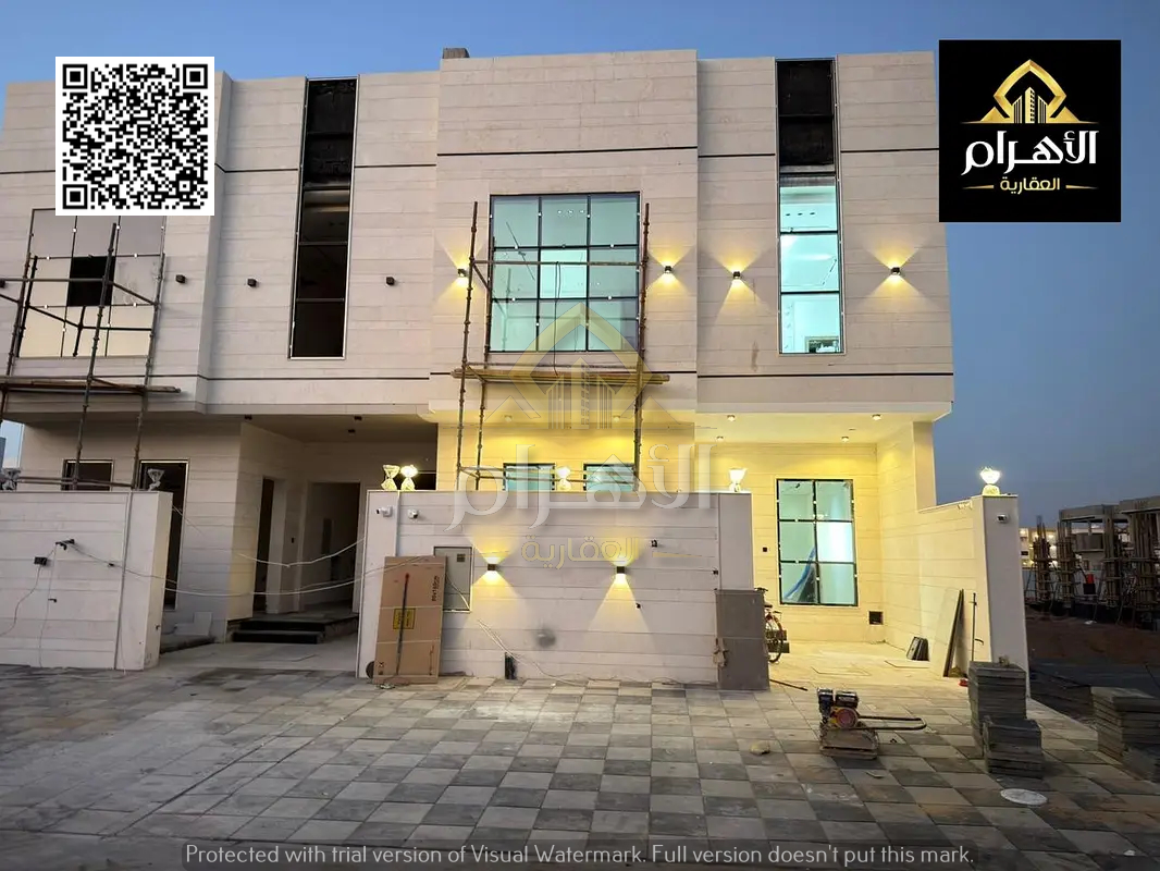 Luxury villa for sale in Al Bahia area, Ajman - one of the most prestigious areas in Ajman - price including registration fees