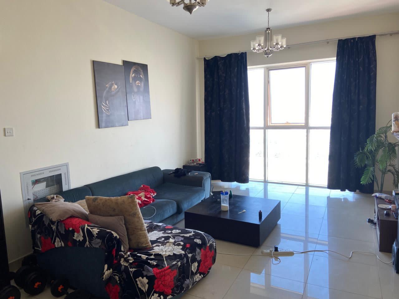 Two bedrooms and a living room, furnished, monthly rent in Mushrif, opposite City Centre Ajman on Al Ittihad Street.