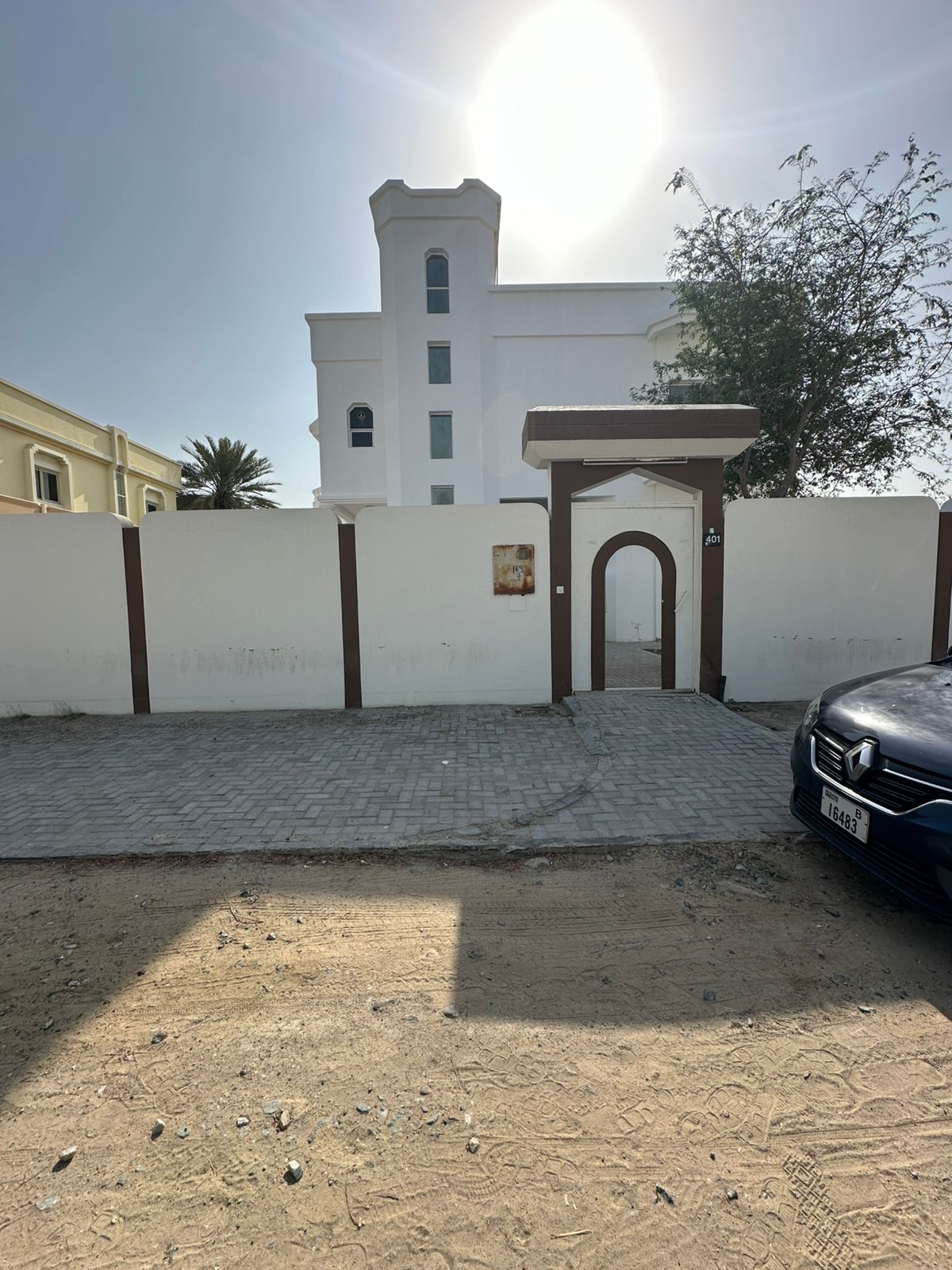 For Rent – Prime Villa on Main Road | Sharjah – Opposite Al Nakhilat Strategic main-road location suitable for residential or commercial