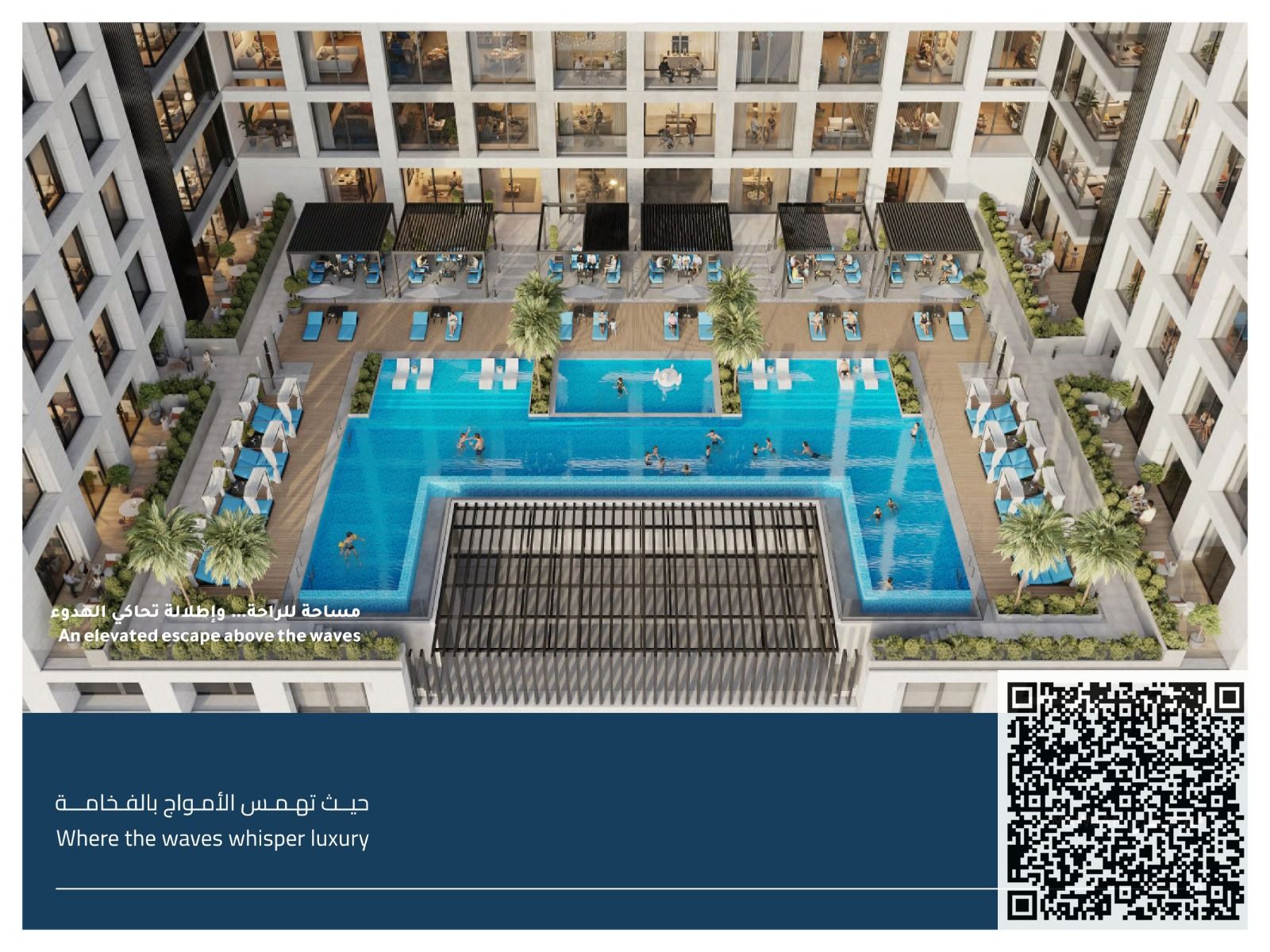 Pay AED 90,000 and own your 2-bedroom apartment with living room, 1,787 sq ft, and the most stunning view in Ajman!