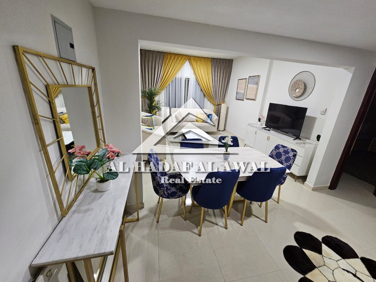 One bedroom and living room, Al Majaz 3, opposite Al Safiya Park, 4800 with internet. Security deposit 1000.