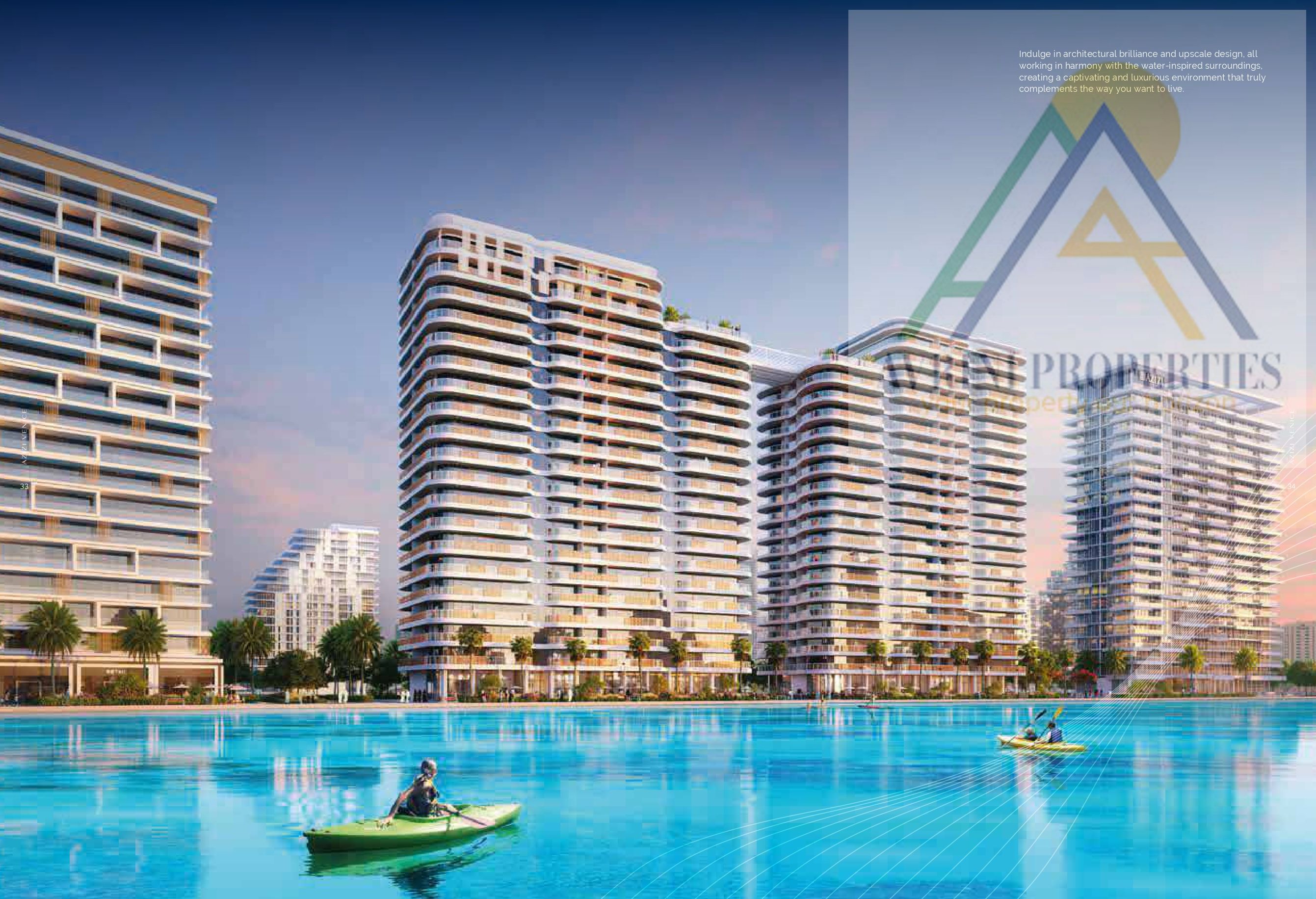 Luxury 1BR Apartment for Sale in Azizi Venice 7 | Lagoon View | High ROI