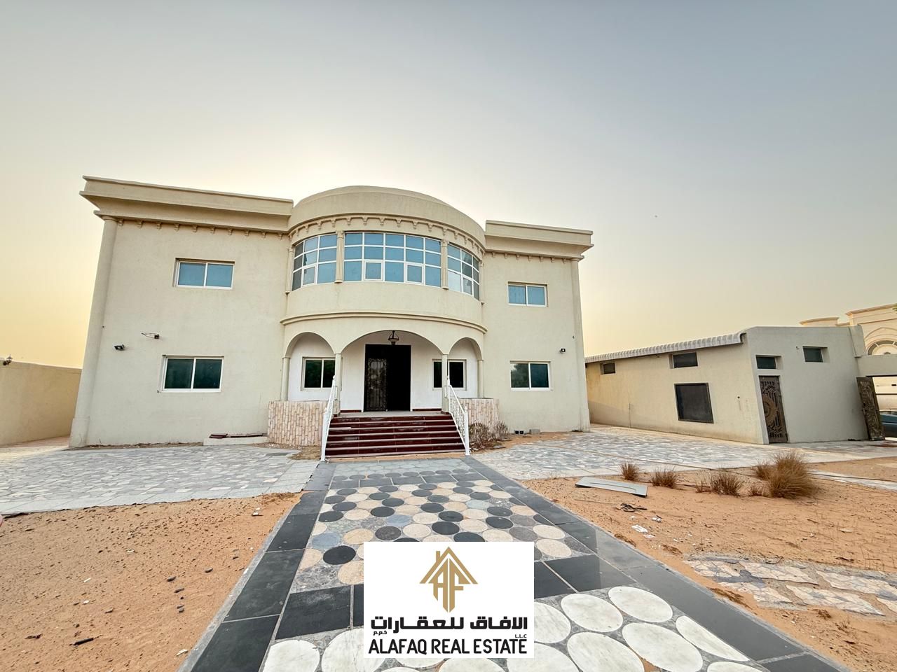 Villa for Rent in Al Jurf | 7 Bedrooms, 2 Halls, Prime Location