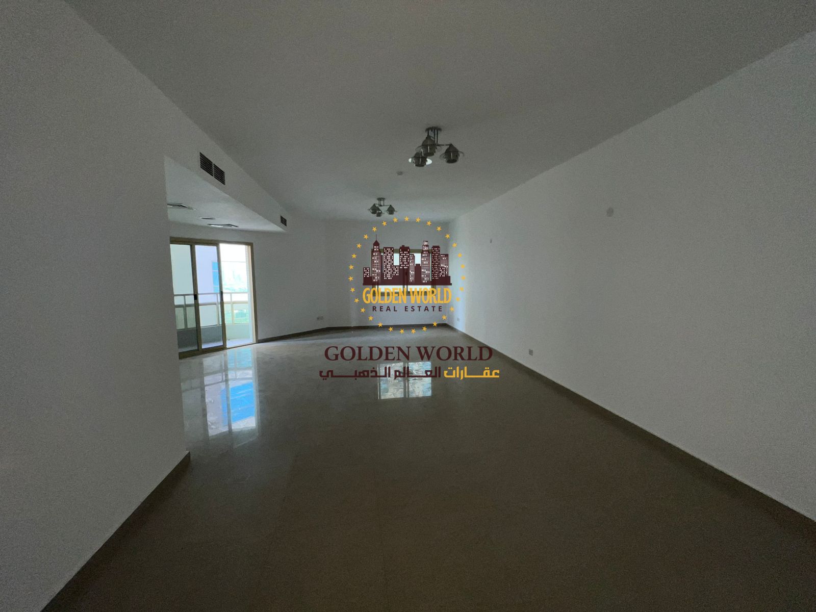 Very spacious 2BR apartment with balcony in Al Majaz 2, master maid’s room, laundry room, free AC. Annual rent AED 70,000.