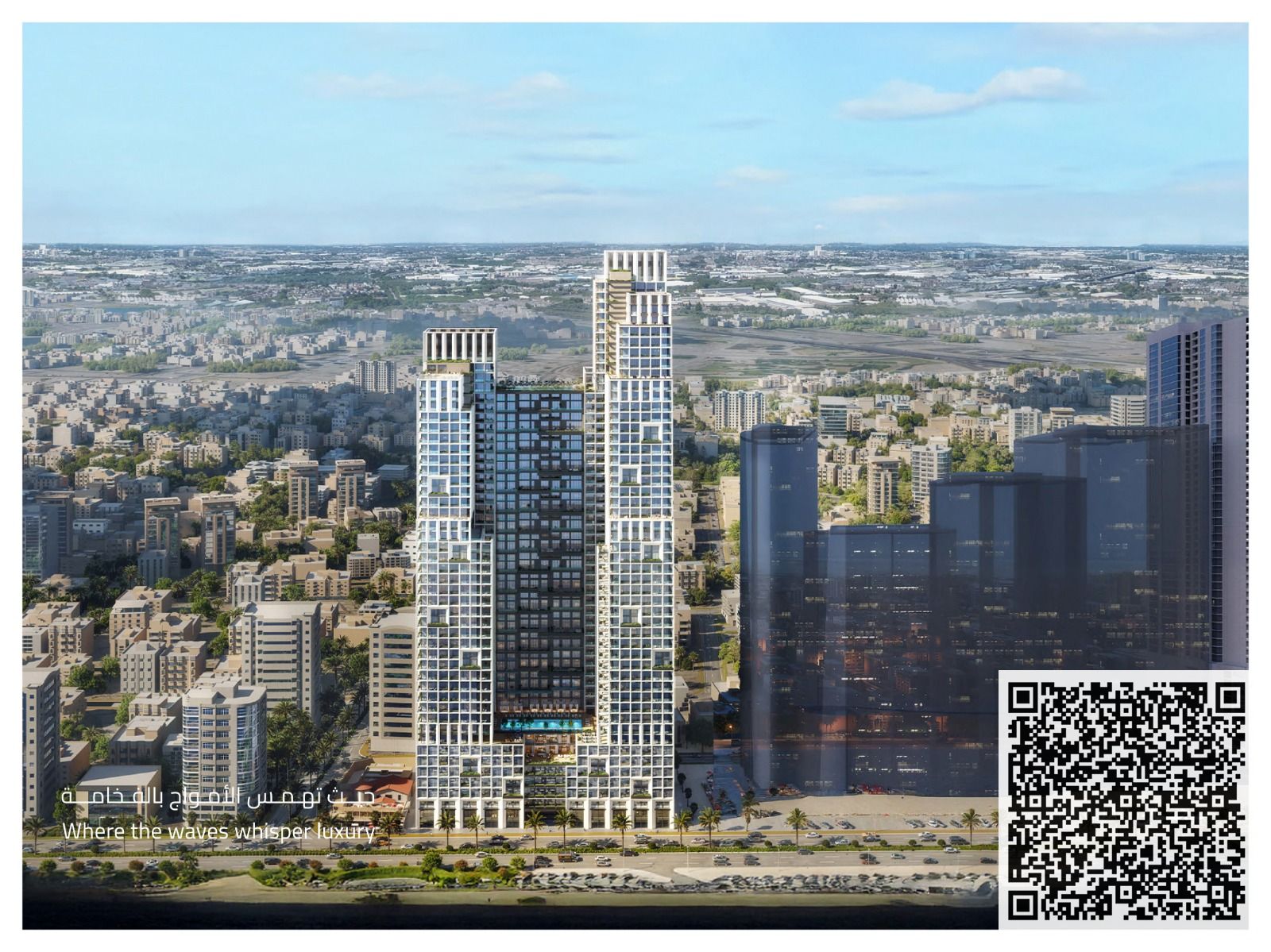 Pay AED 113,000 and own your waterfront unit! In the most prestigious area of Ajman Corniche 1,884 sq ft Total Price: AED 2,262,000 Flexib
