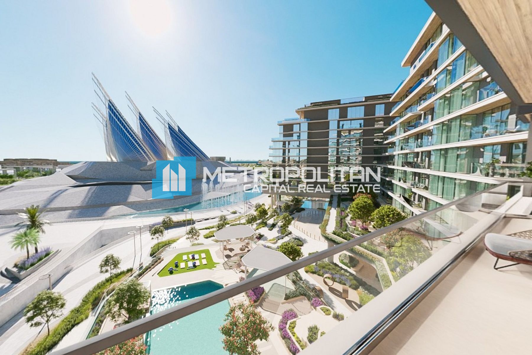Zayed Museum View | 3BR+M w/ Study Area | Balcony
