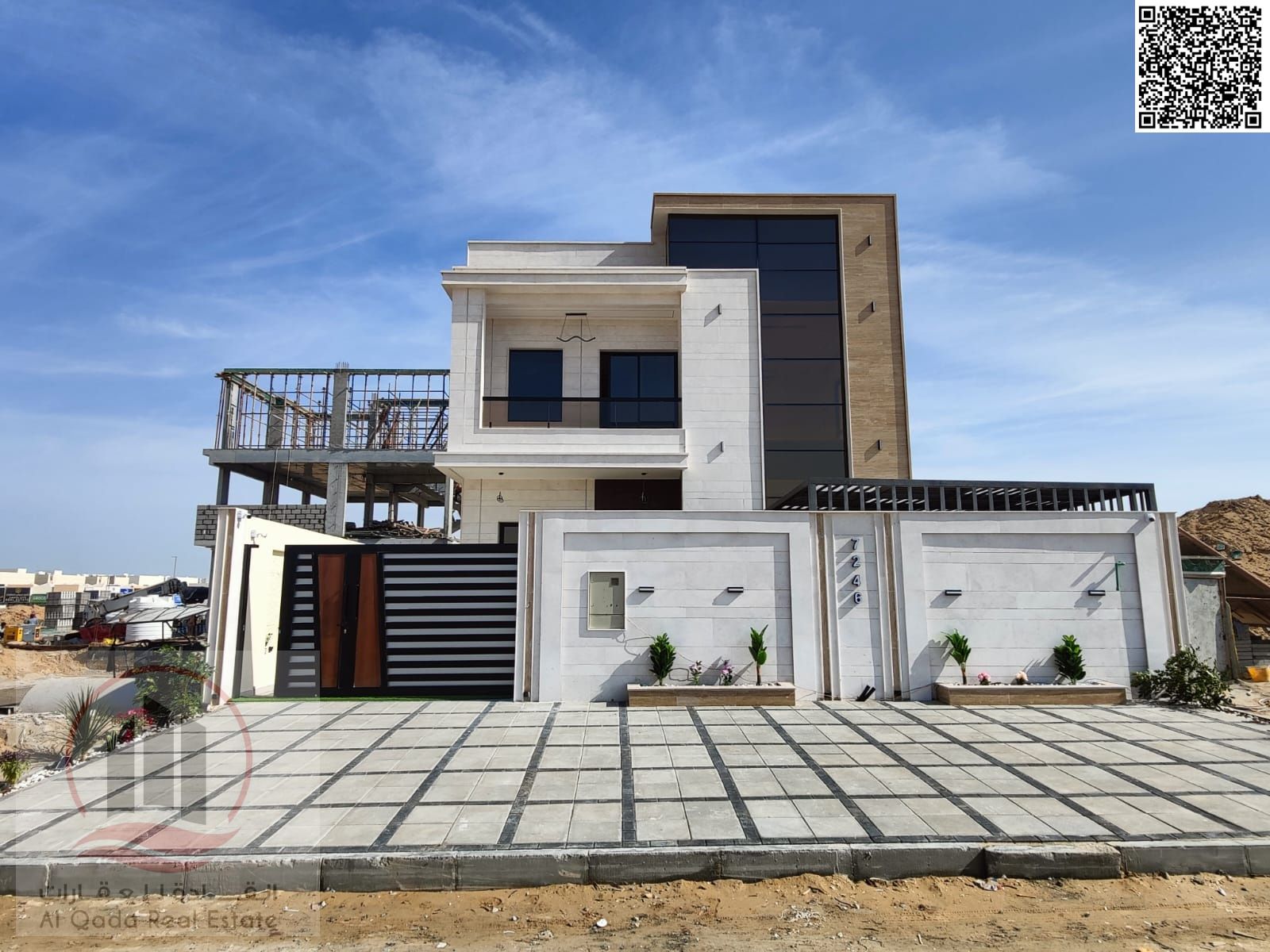 Villas for sale in Al Helio 2 area, Ajman. Elegant design, prime location. Registration fees included.