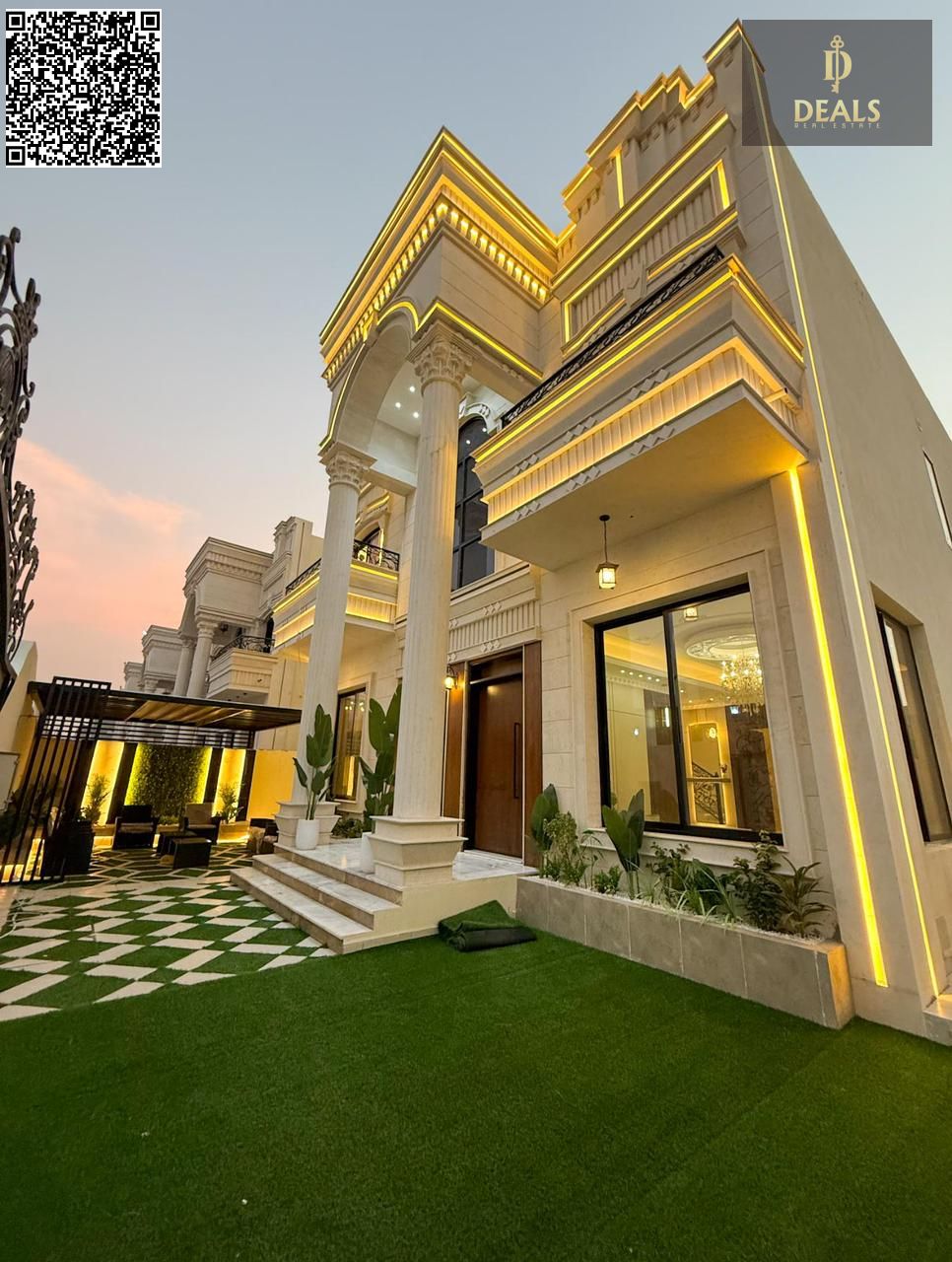 Ultra-Luxury Classic Stone-Facade Villa | G+1+Roof | VIP Finishing