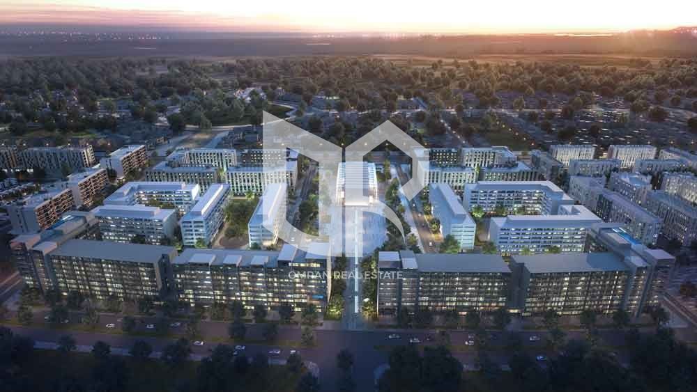 Two-bedroom apartment with direct pool view for sale in Aljada – Sharjah | Excellent investment opportunity