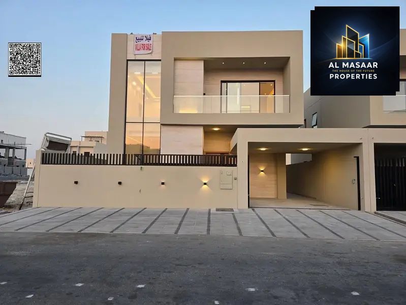 A villa with high-end finishes and built-in wardrobes, with a smart layout that achieves maximum privacy and ease of movement within the home.