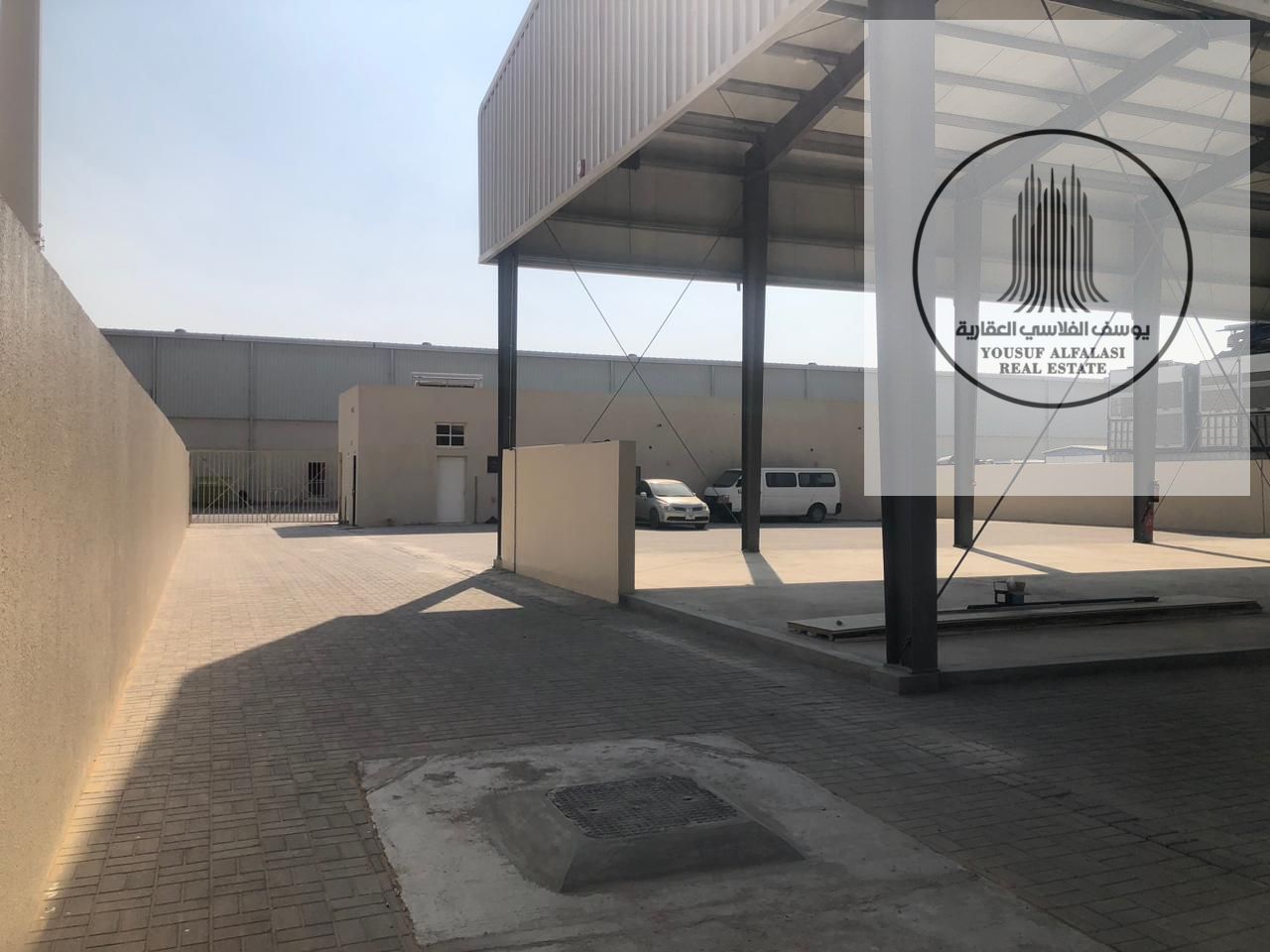 For rent: 17,000 sq ft walled land with interlocking paving | 190 kW electricity.