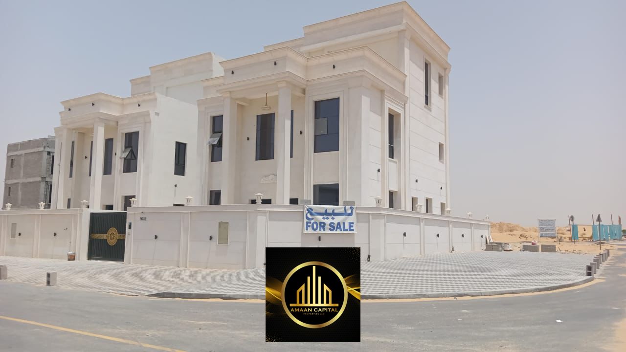 Golden Opportunity | Brand-New Luxury Modern Villa for Sale in Al Amerah, Ajman – 6 Bedrooms – Spacious Layout – Registration Fees Included