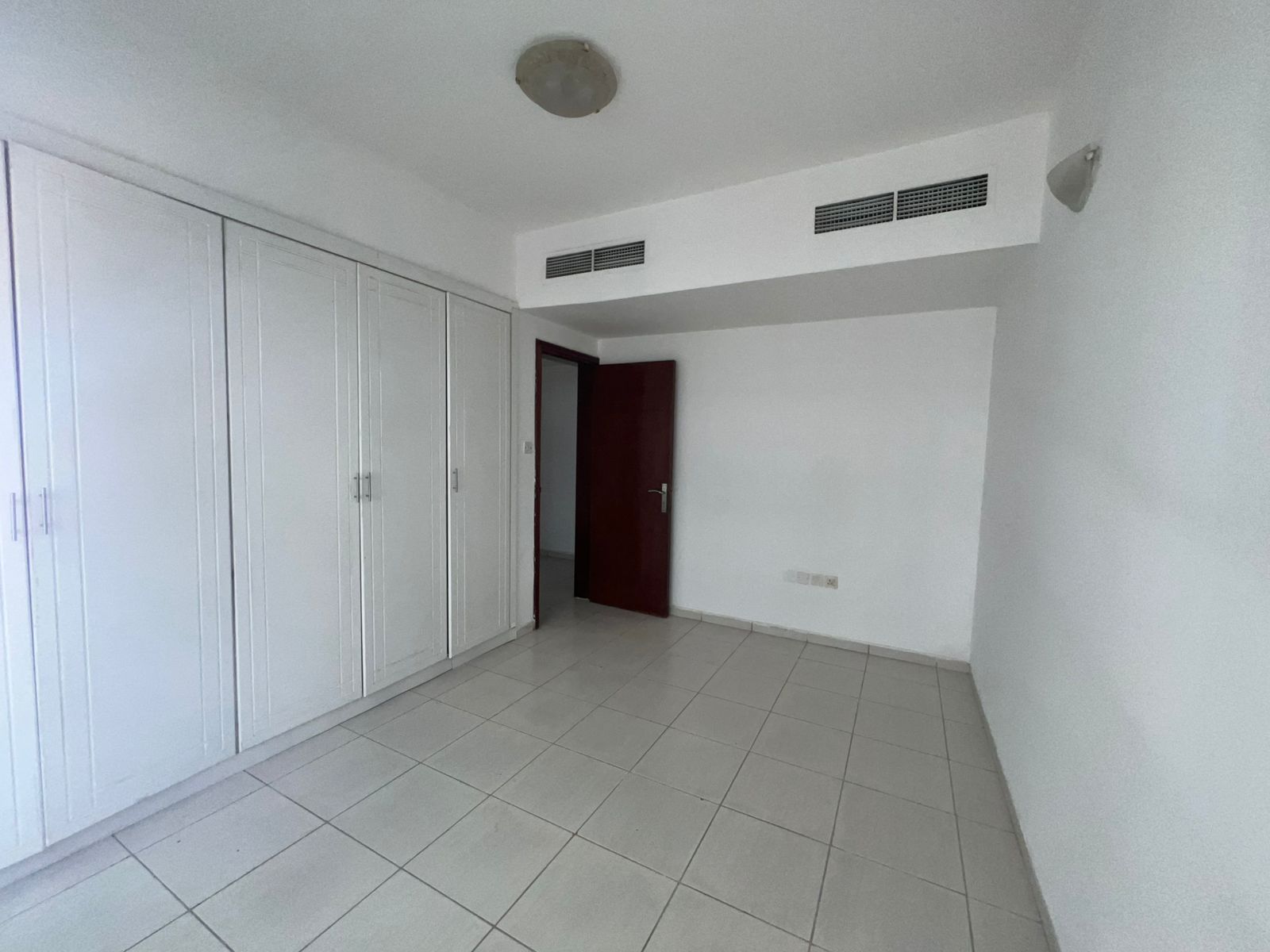 2BR apartment with balcony in Al Taawun, master room, open view, wardrobes, 3 bathrooms, spacious hall. Rent 48K