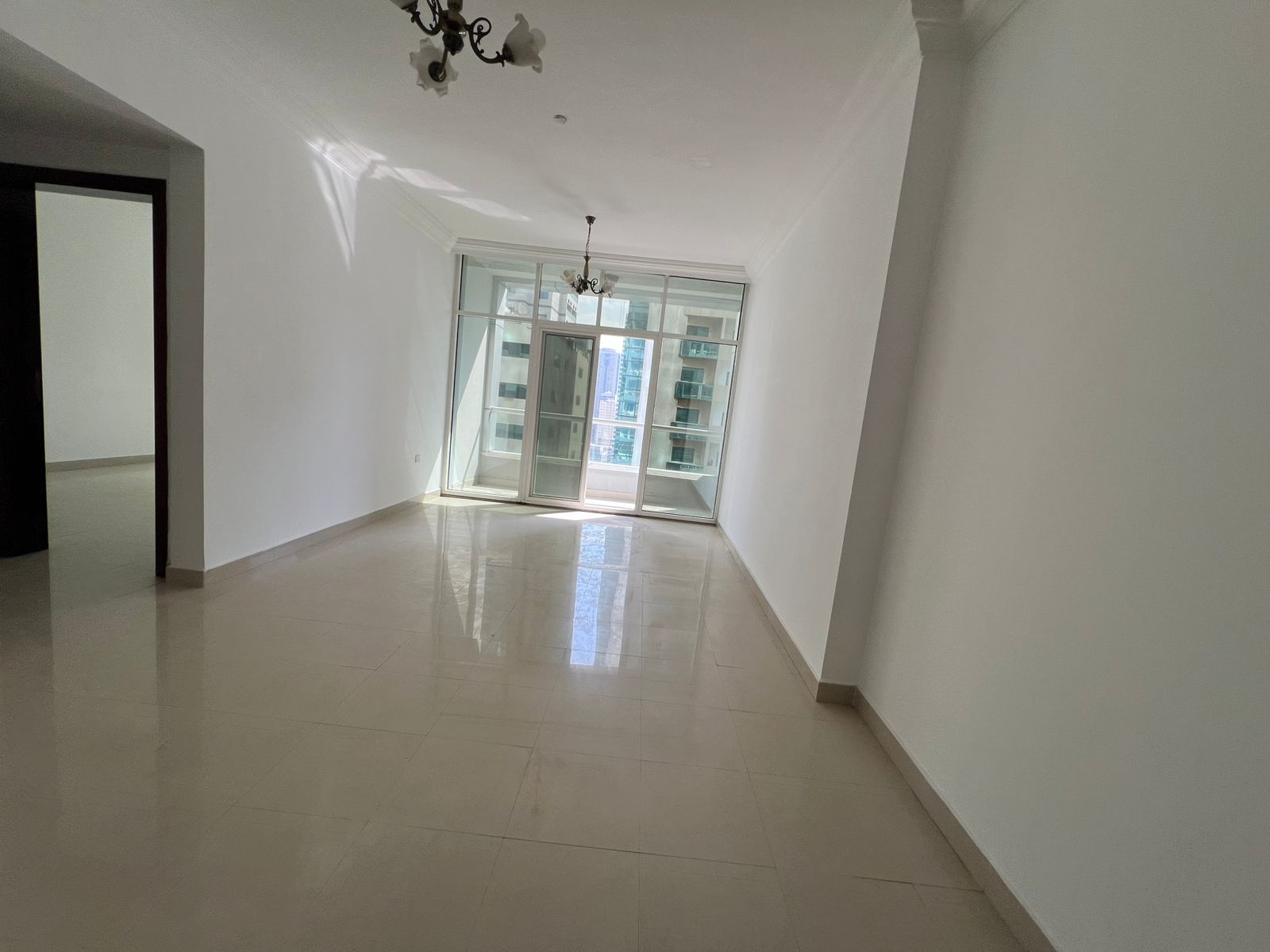 1BR hall with balcony, open view, master room, 2 bathrooms, built-in wardrobes, near Dubai exit, flexible payment via Tabby & Tamara.