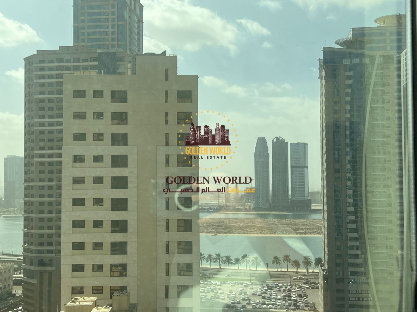 2BR Apartment with Open Sea View, Gym, Pool & Free AC – Al Majaz 3