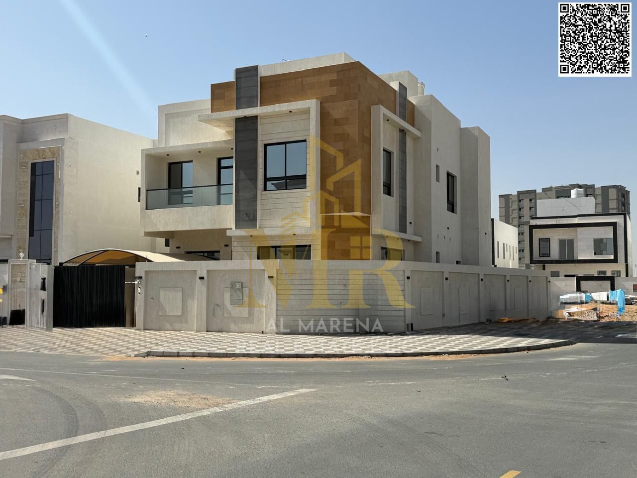 Corner villa for sale in Al-Haliyo 2 – two floors and a roof with a large area and an attractive price