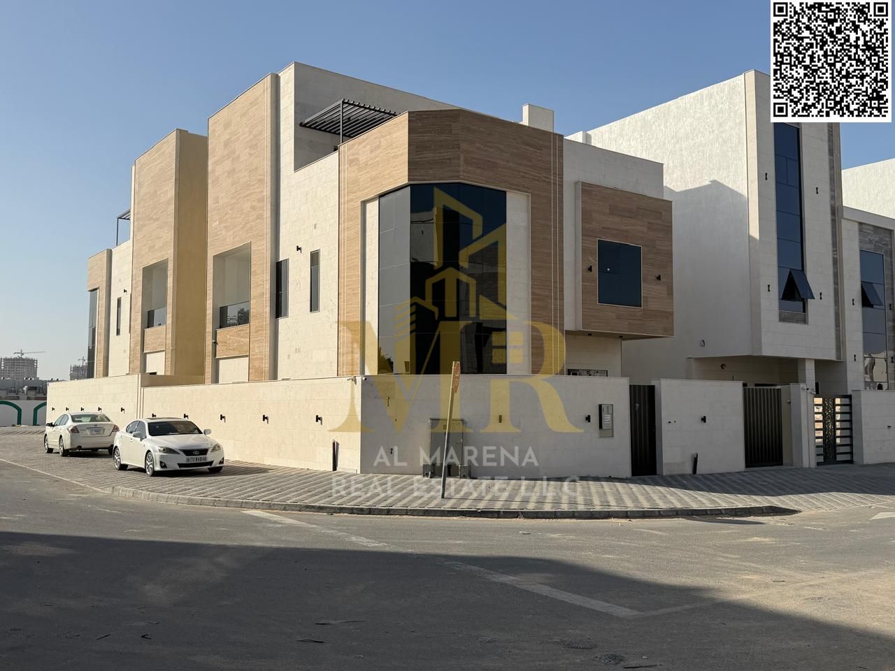 Villa for sale in Al-Haliyo 2 - 6 master bedrooms, majlis and two living rooms, including registration and ownership fees