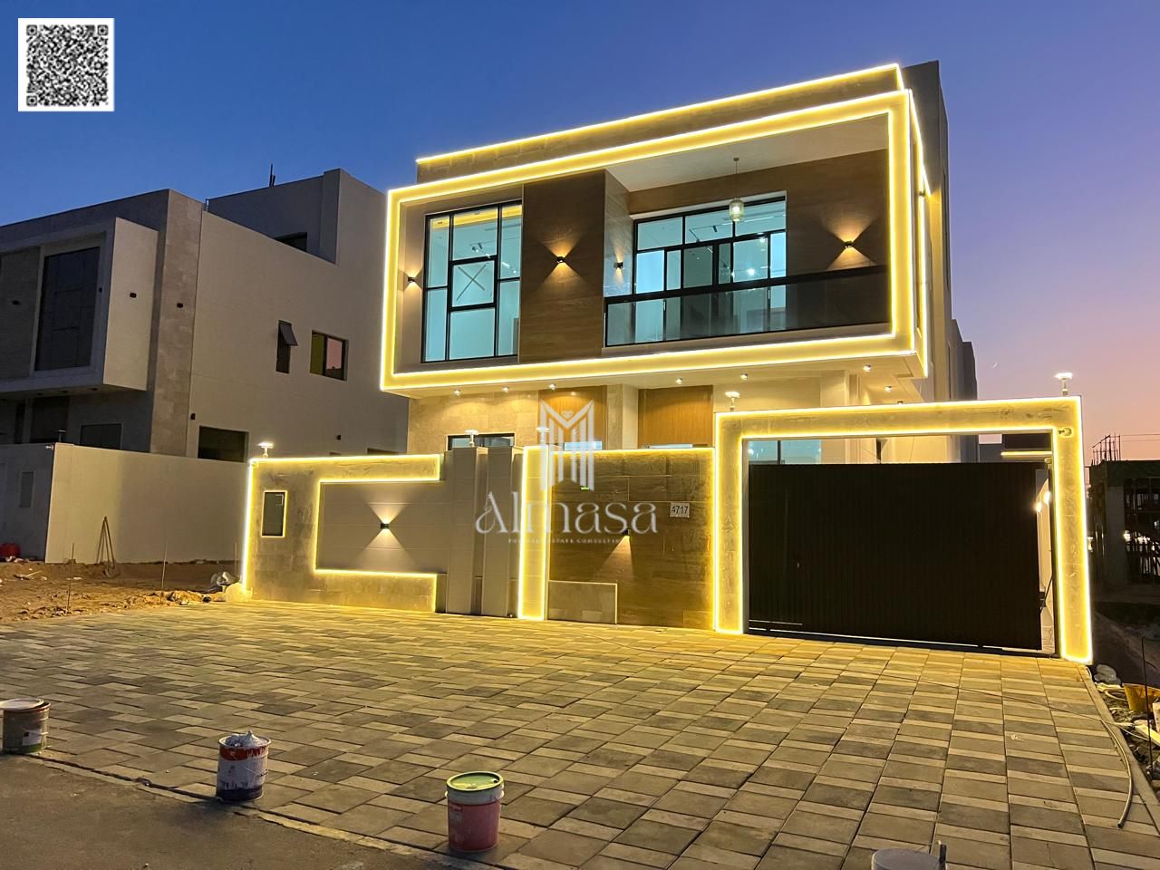 Modern villa with distinctive, personalized finishes for sale in Ajman Located in one of Ajman's most prestigious areas, Al Bahia The villa boasts a