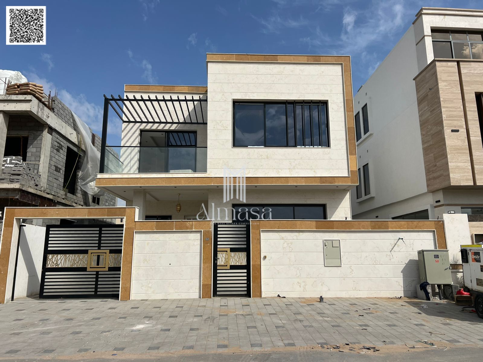A unique opportunity to own a luxury villa in Al Yasmeen neighborhood, Ajman. Prime location directly opposite Al Hamidiya Park and close to Sheikh M