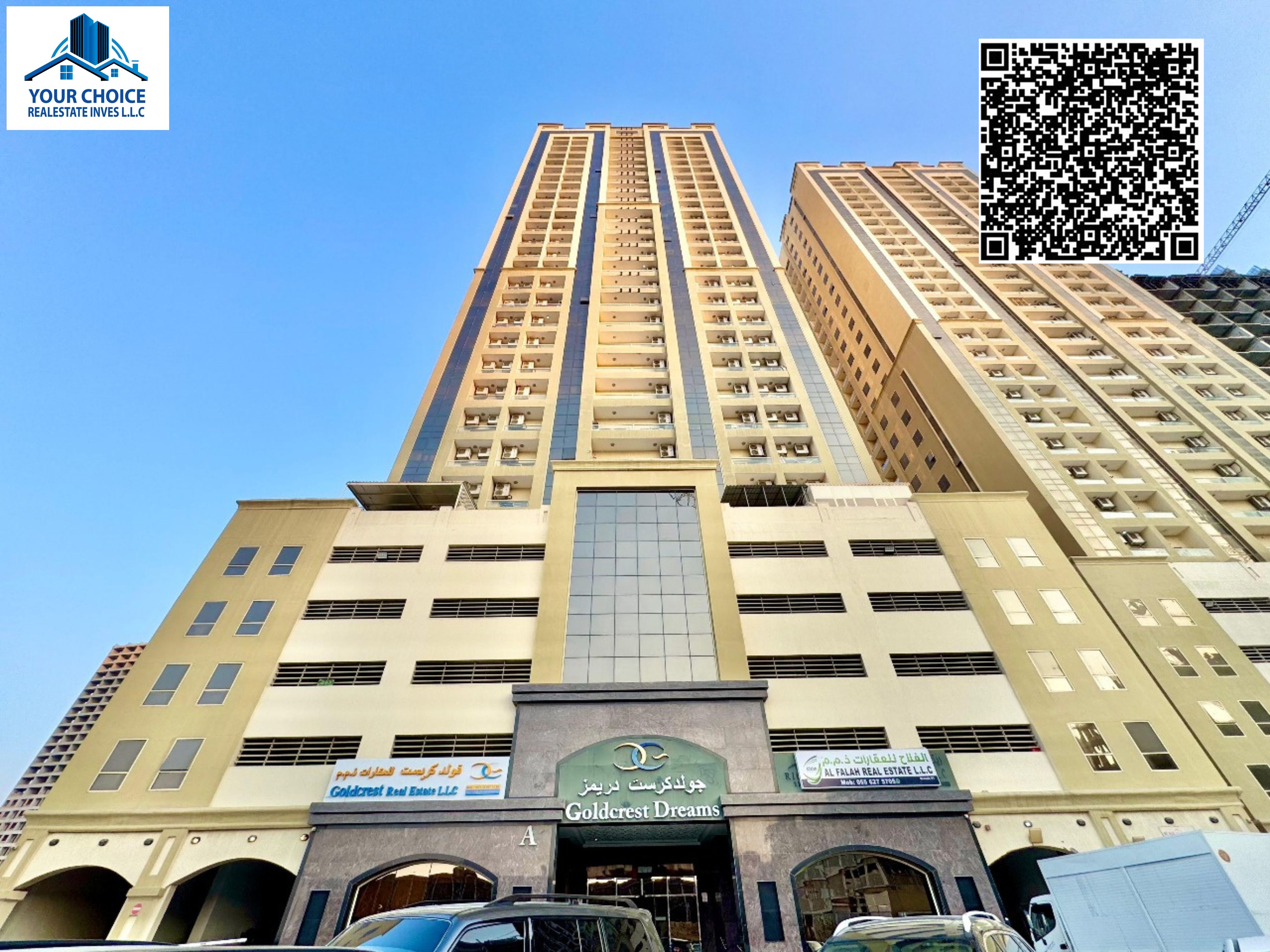 For Sale 1 Bedroom Apartment Available_Selling Price 340K in Goldcrest Dream Tower A in Emirates City, Ajman_UAE