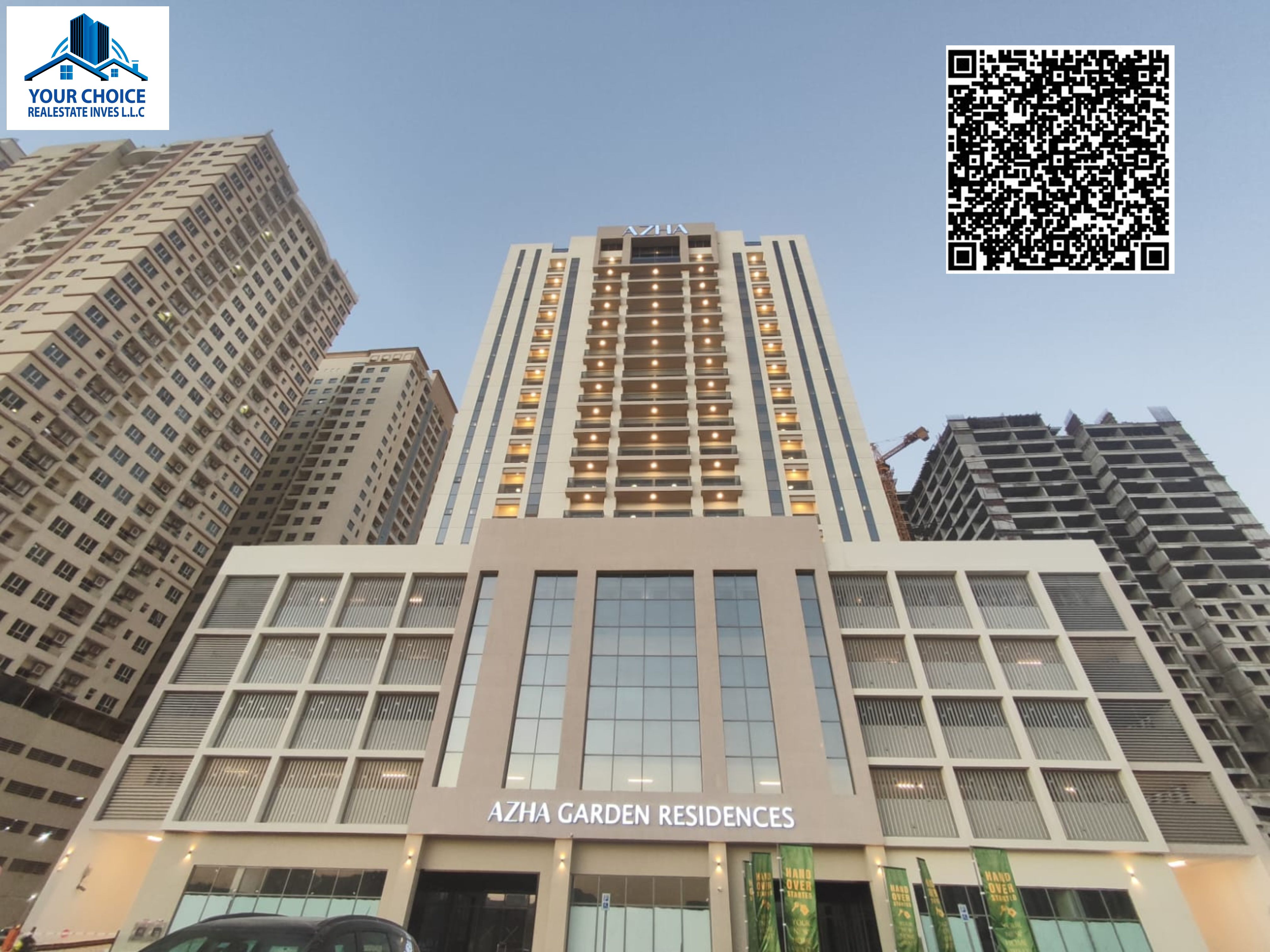 NEWLY BUILDING FOR RENT AVAILABLE 1 BEDROOM APARMENT WITH PARKING IN GARDEN RESIDENCES SHEIKH MOHAMMED BIN ZAYED RD - EMIRATES CITY - AJMAN - UAE