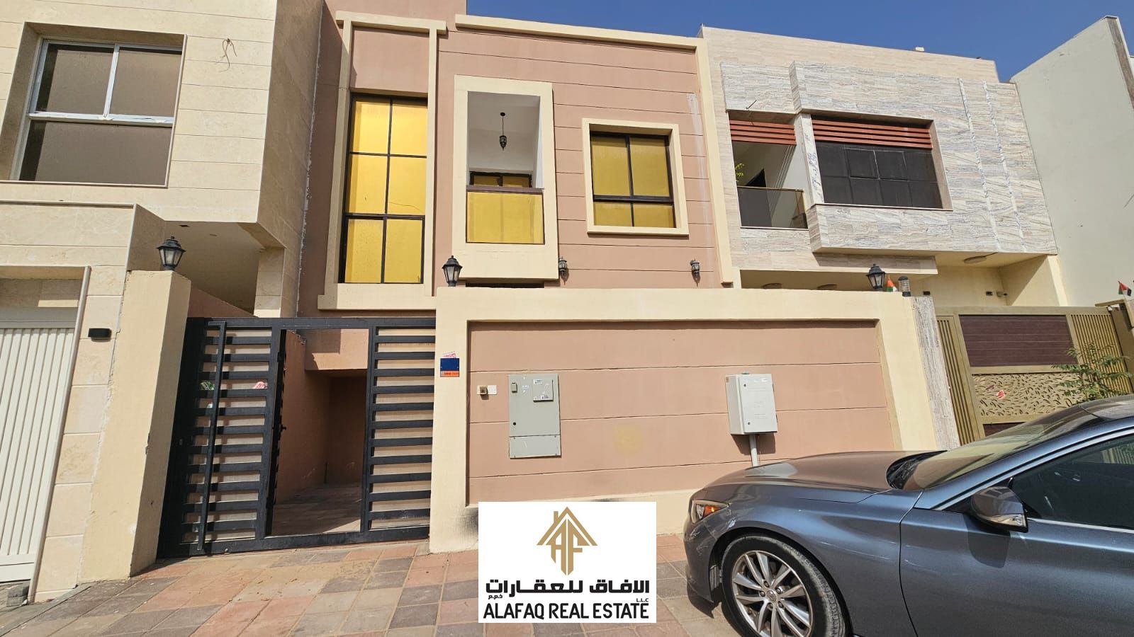 Two-Storey Villa for Annual Rent in Al Zahia Ajman | 5 Master Bedrooms, 2 Living Halls, Family-Friendly Layout
