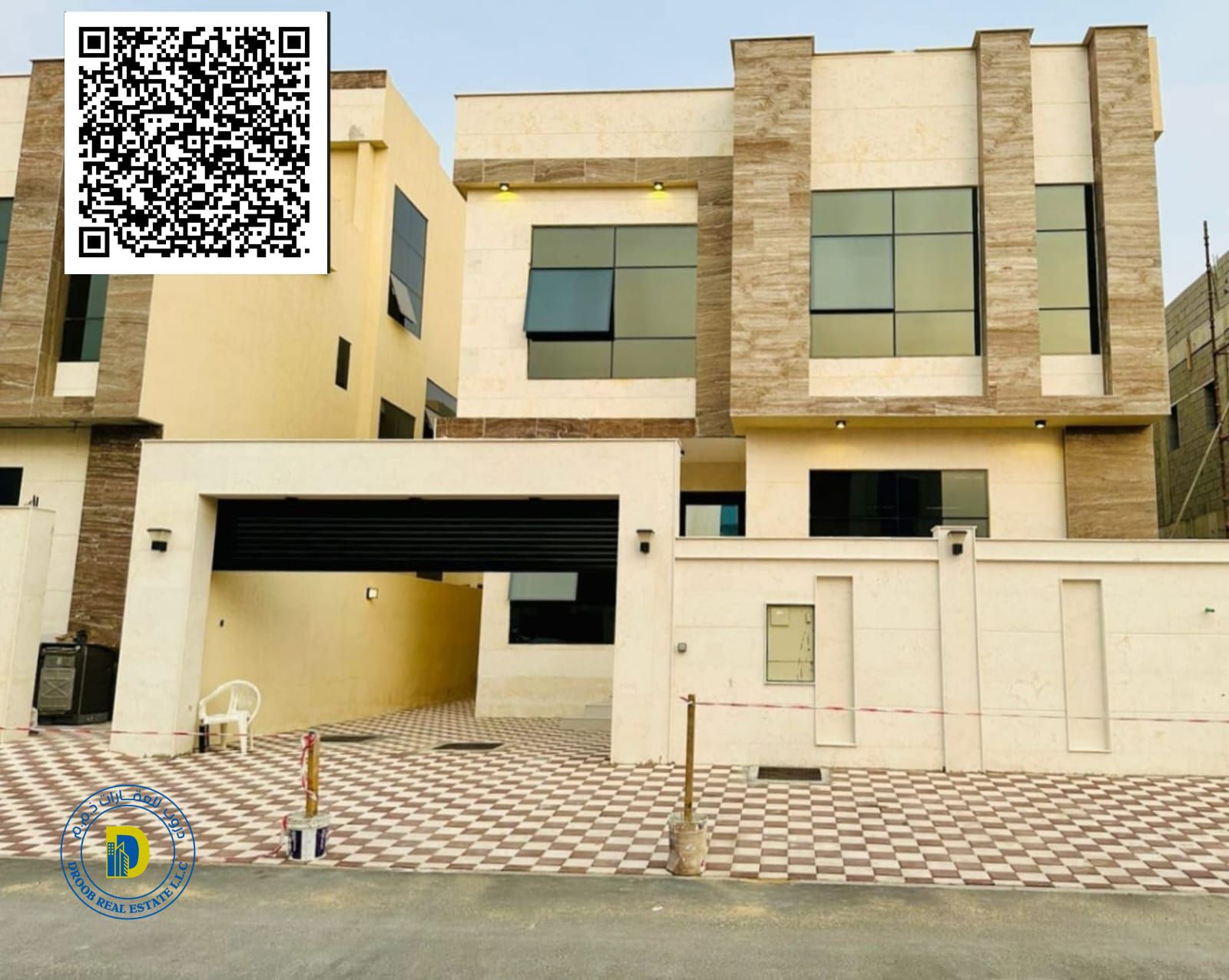 Opportunity in Al Yasmin: Modern villa with 5 rooms and a roof, including air conditioning.