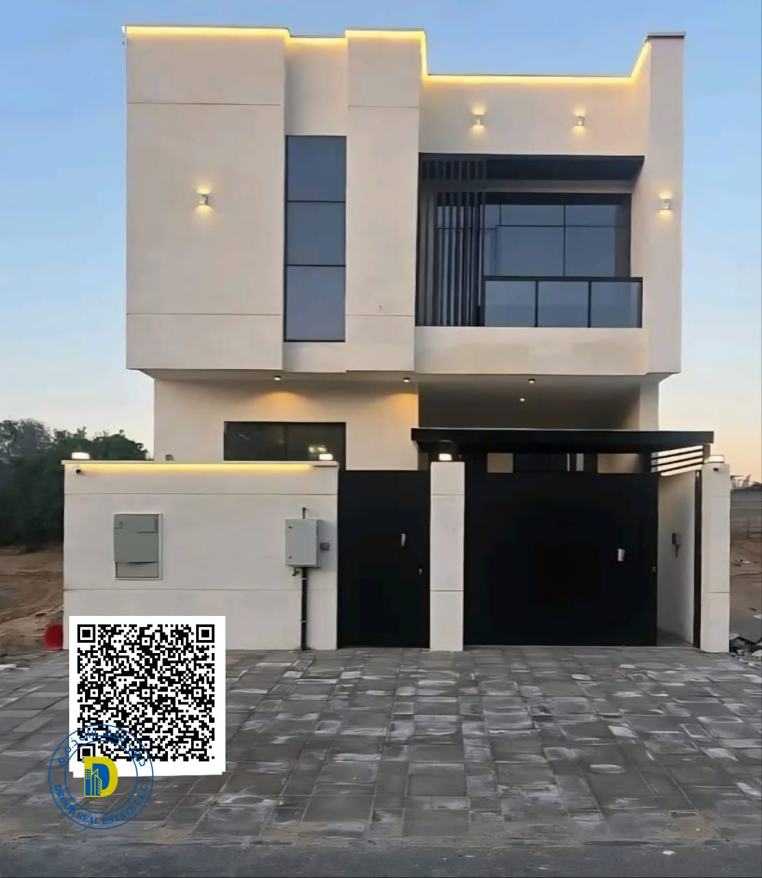 Al-Haliou 2 Modern Villa with 4 Rooms ,Roof, including registration fees, electricity, water, and air conditioning