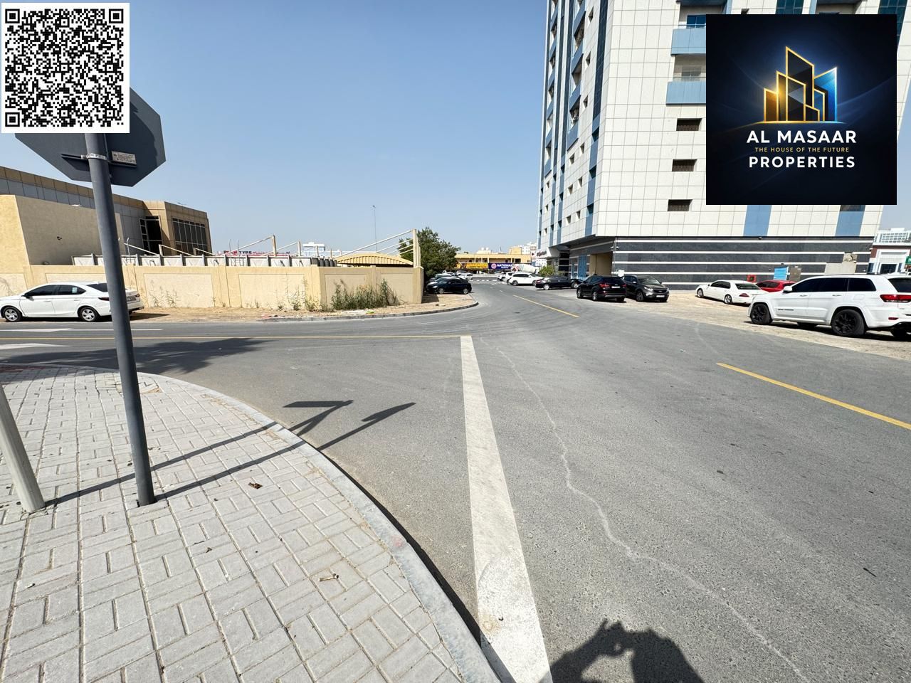 A golden investment opportunity: Residential/commercial land for sale behind Abu Dhabi Commercial Bank. Permit for ground floor and 6 floors. Land are