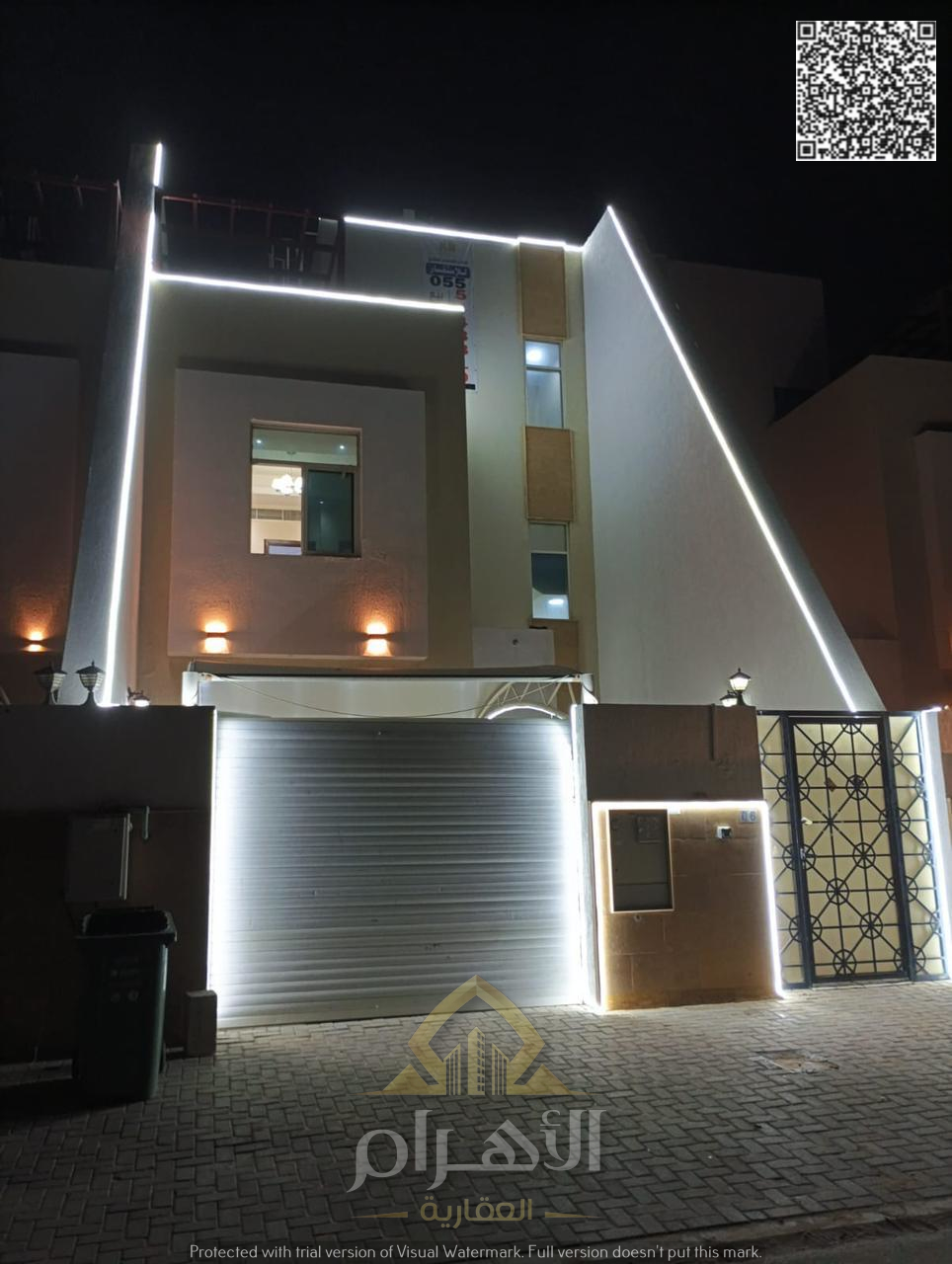 Directly opposite a mosque - in a prestigious residential neighborhood - behind the main street - electricity, water, and air conditioning included