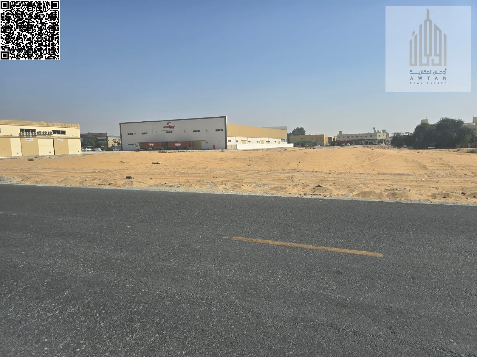 Industrial land for sale in Ajman, Al Jurf Industrial Area 2. The land area is 6727 sq ft (625 sq m). Building permit for factories or warehouses is a