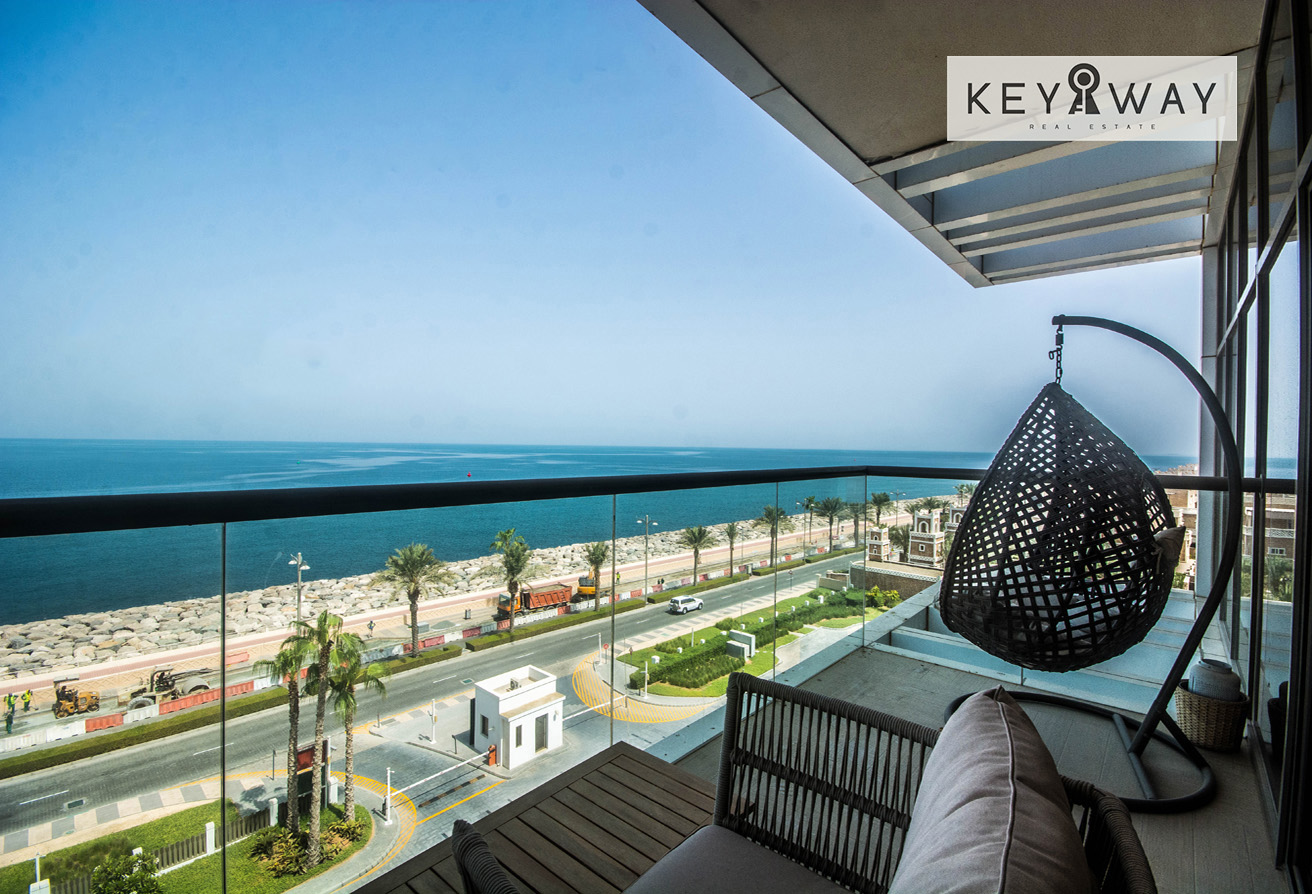 Full Sea view | 2Br+Maids | Furnished