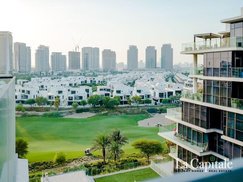 Golf & Pool View | 2 Bed + Maid | Newly Upgraded