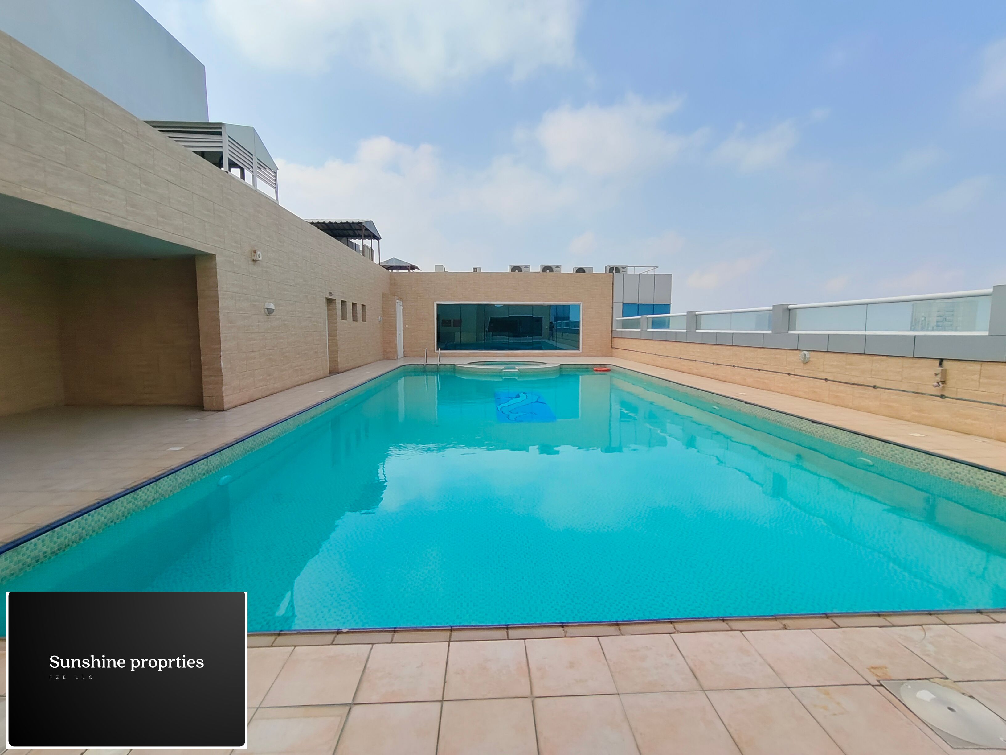 Huge 1bhk with gym swimming pool