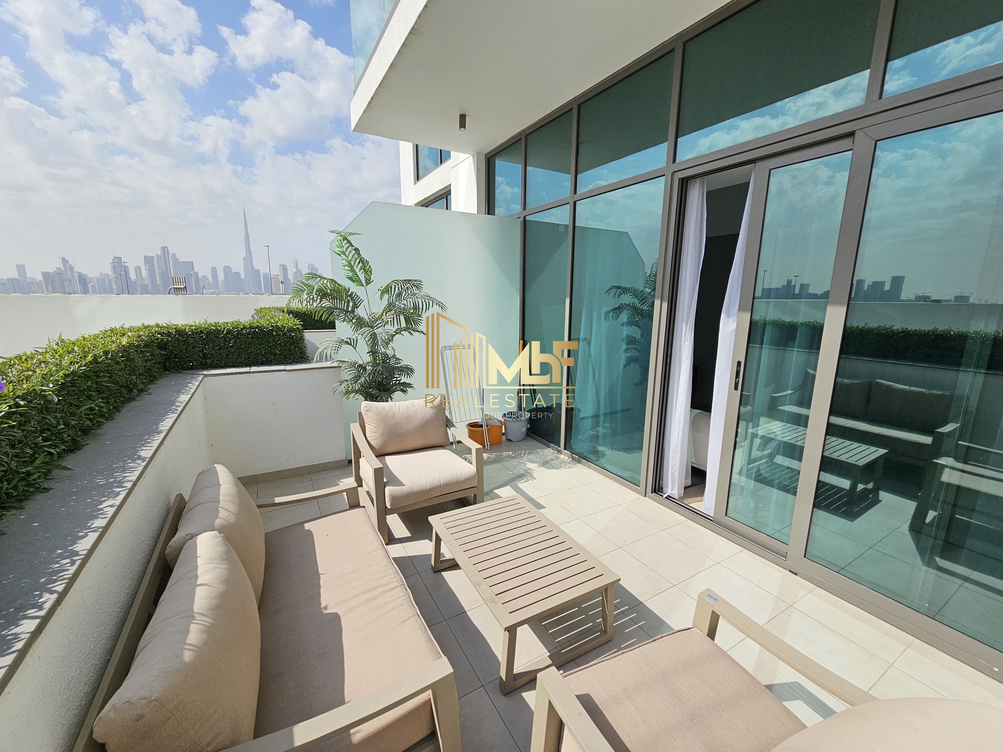 Furnished Studio Apartment for Rent in Azizi Fawad, Al Jaddaf | Burj Khalifa View