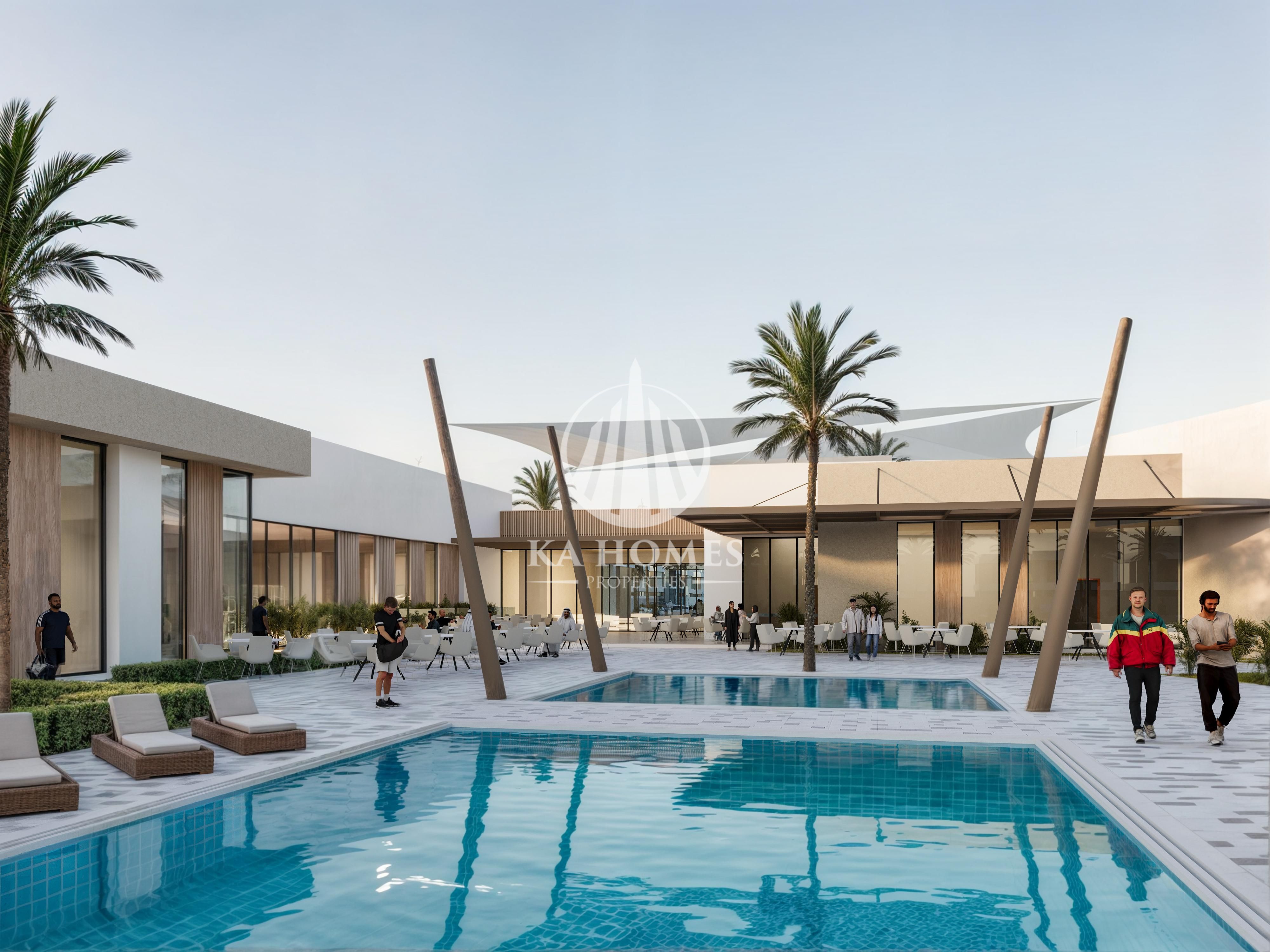 Fully gated residential community with distinctive architectural design