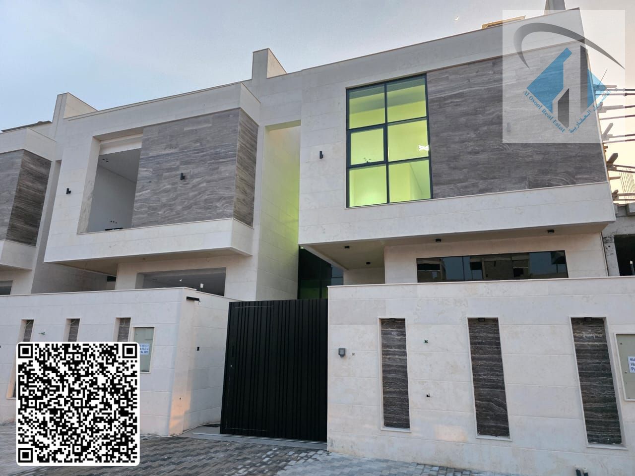 Villa for sale in Ajman, including registration and ownership fees, with down payment, freehold for life