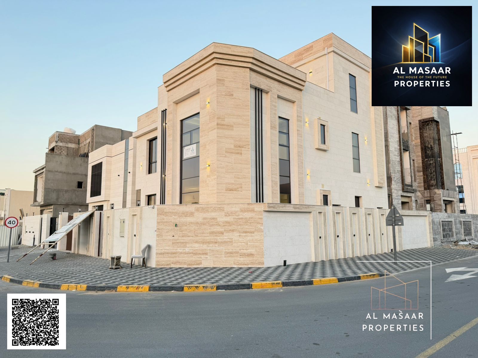 A unique opportunity to own a luxurious villa with spacious layouts and high-quality, custom finishes, located on a corner lot in one of Ajman's most