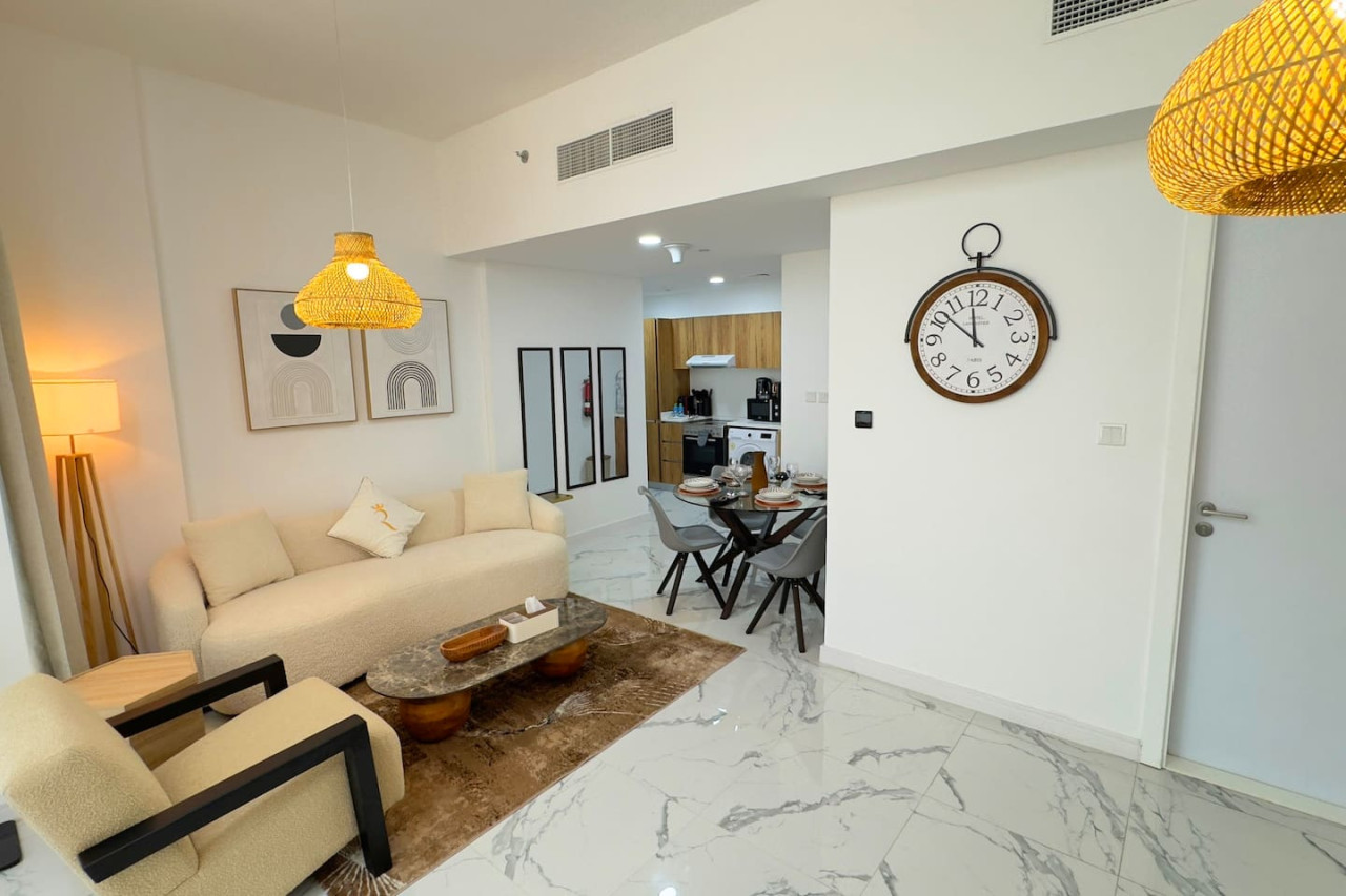 Oasis Grove | Stylish 2BR with Balconies | Masdar City