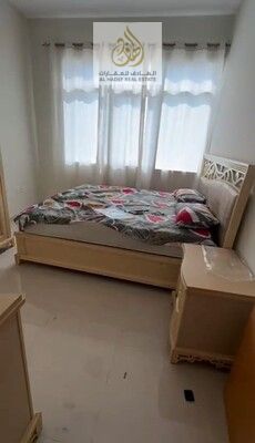 Two bedrooms and a living room for annual rent // Golf Tower // Easy access to Dubai and Sharjah