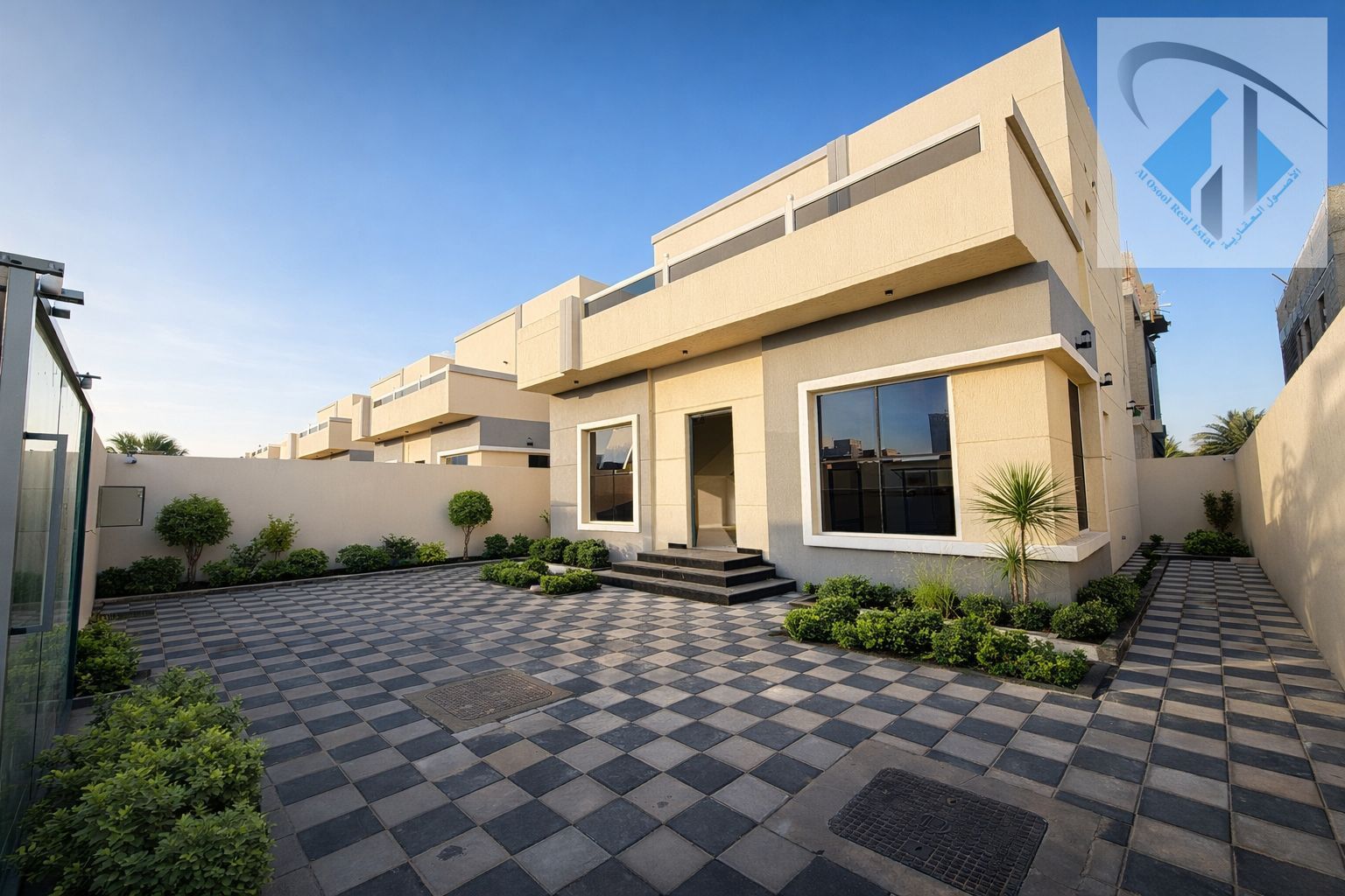 Villa with roof for sale in Al Zahia, registration fees included