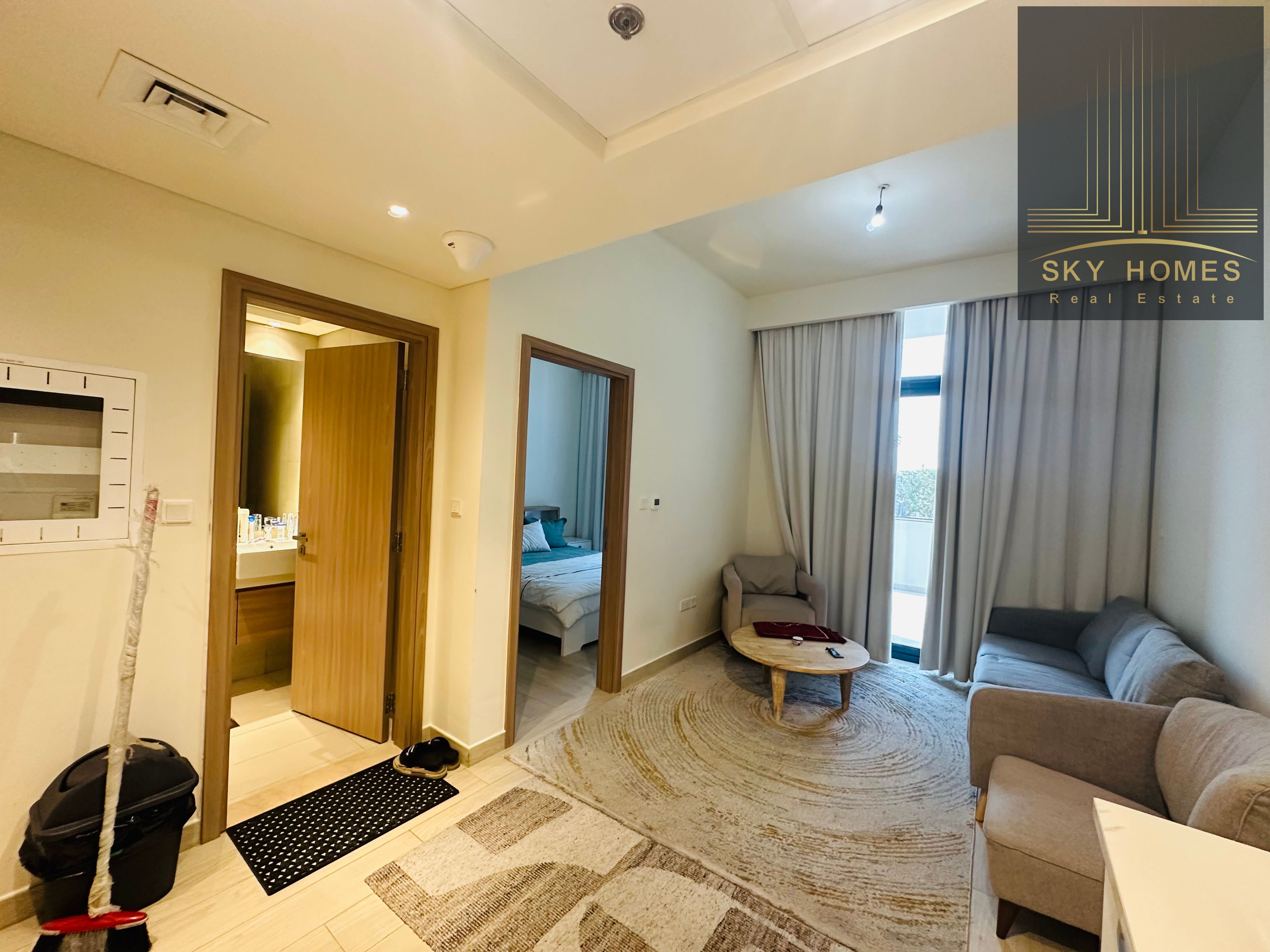 Brand New Furnished 1Bhk Chiller Free GYM Pool parking Free Rent Only 90k