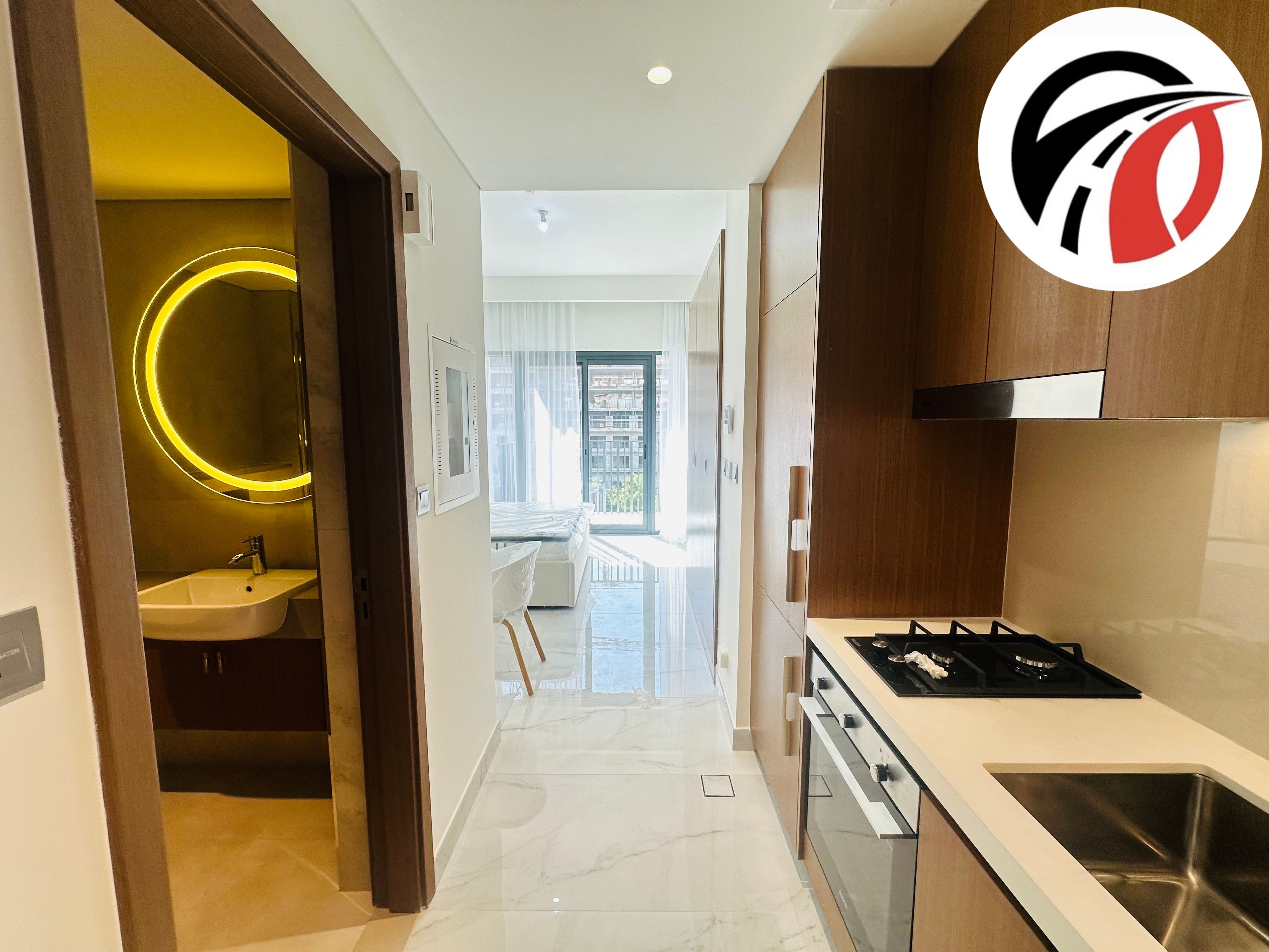 Fully furnished studio // brand new building // chiller free //just in 55k