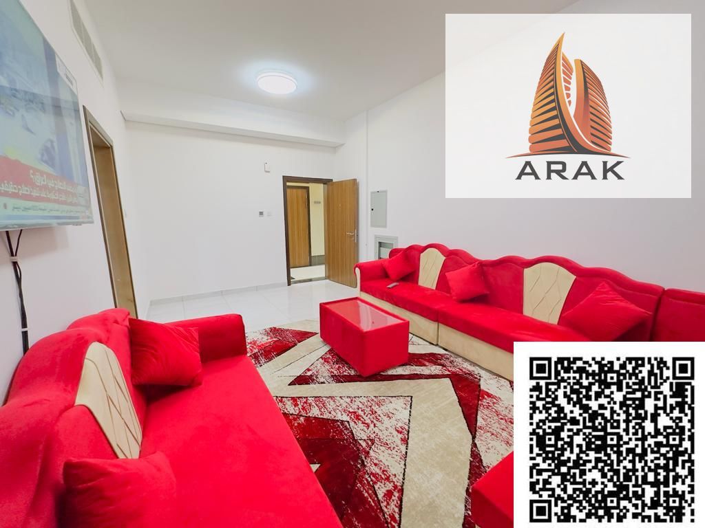 A fully furnished apartment for monthly rent, consisting of one bedroom and a living room,
